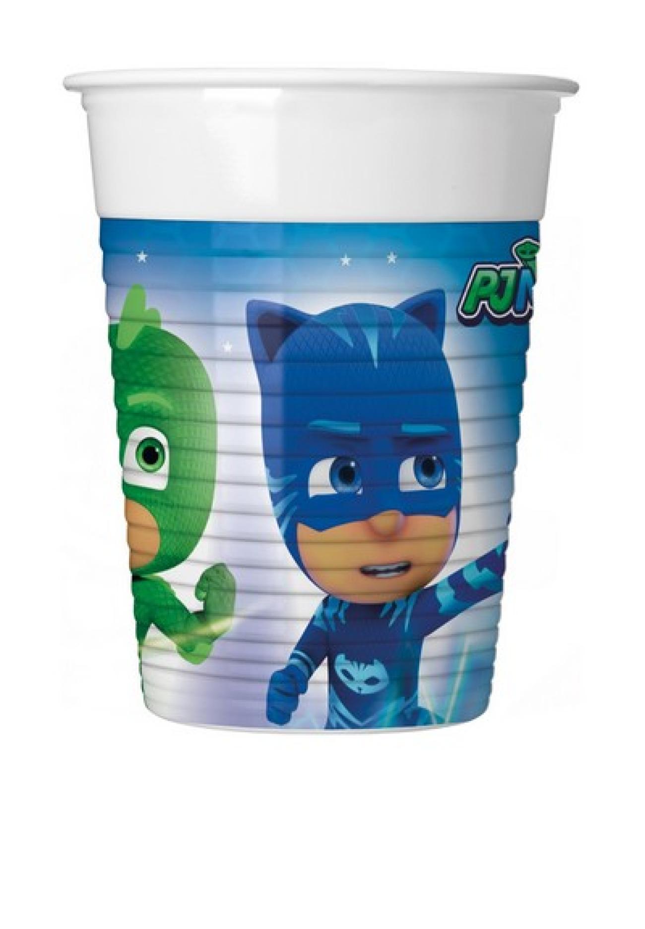 Bicchiere plastica 200 ml PJ MASKS - 8 pezzi