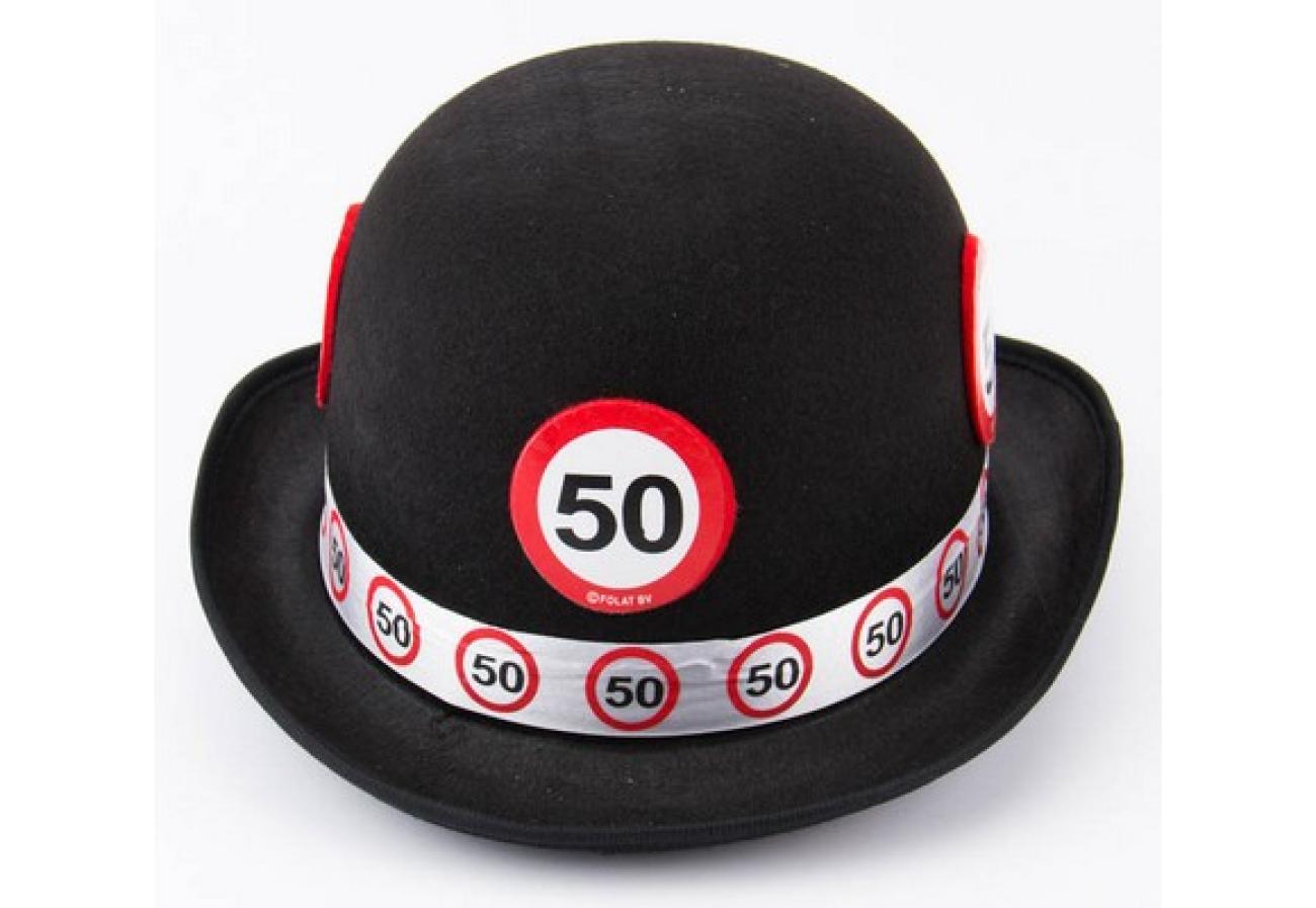 Cappello nero 50 Segnale stradale