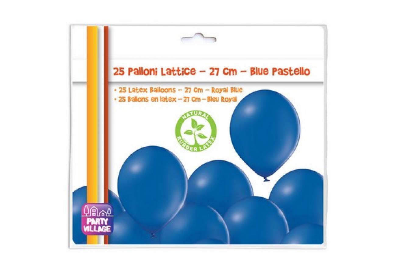 Pallone lattice 10,5" - 27 cm blu pastello - Retail