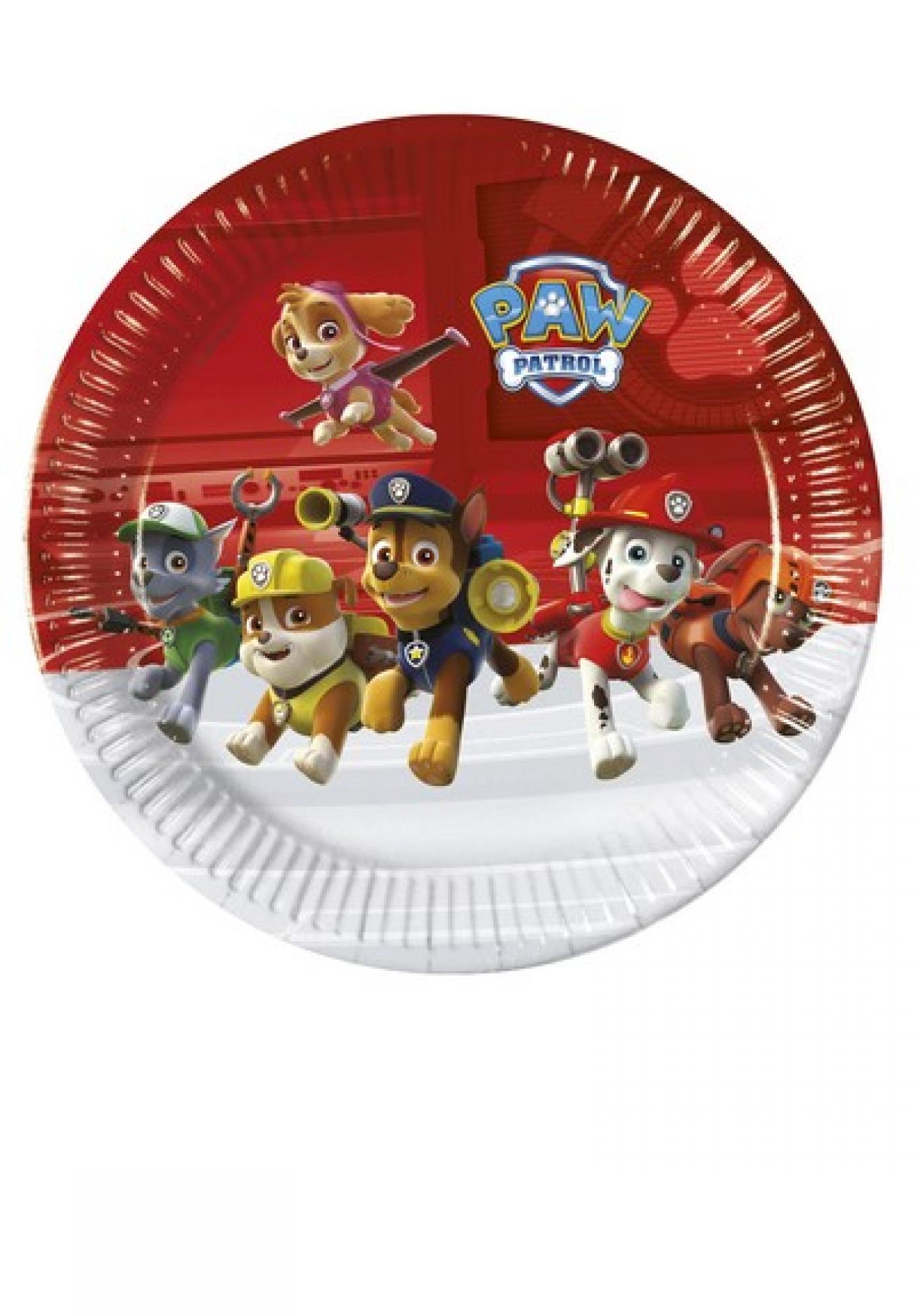 Piatto 23 cm Paw Patrol Ready for Action 8 pz