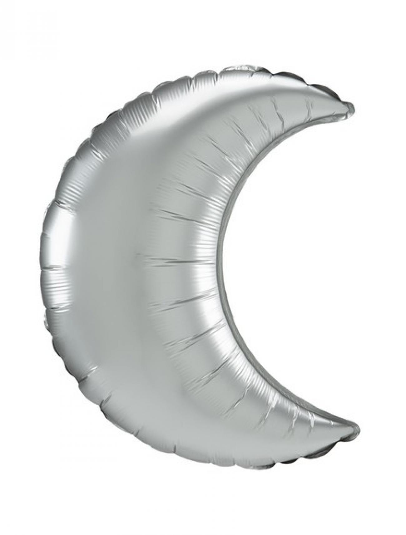 Pallone foil Crescent 35" - 89 cm Platino Satin