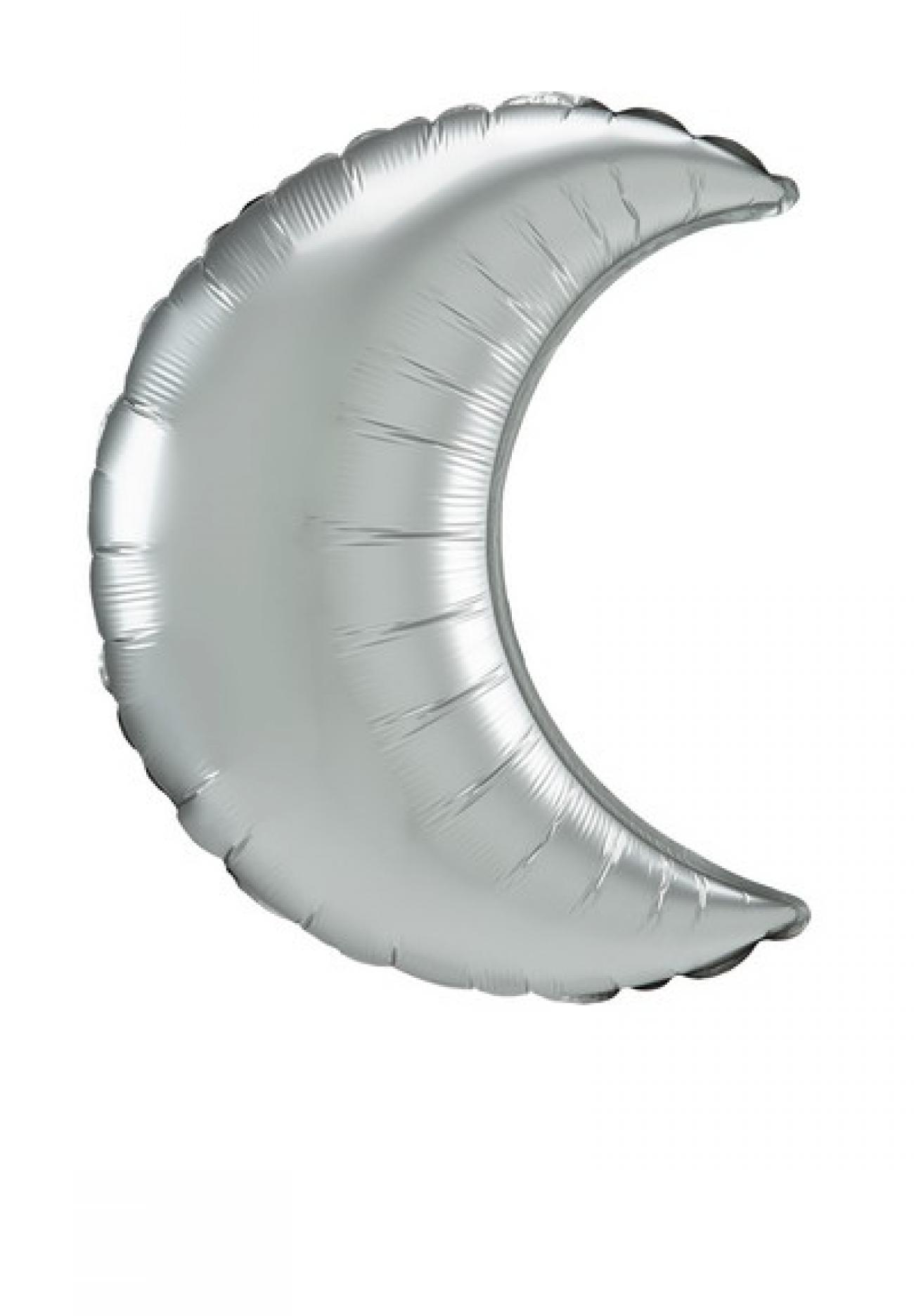 Pallone foil Crescent 35" - 89 cm Platino Satin