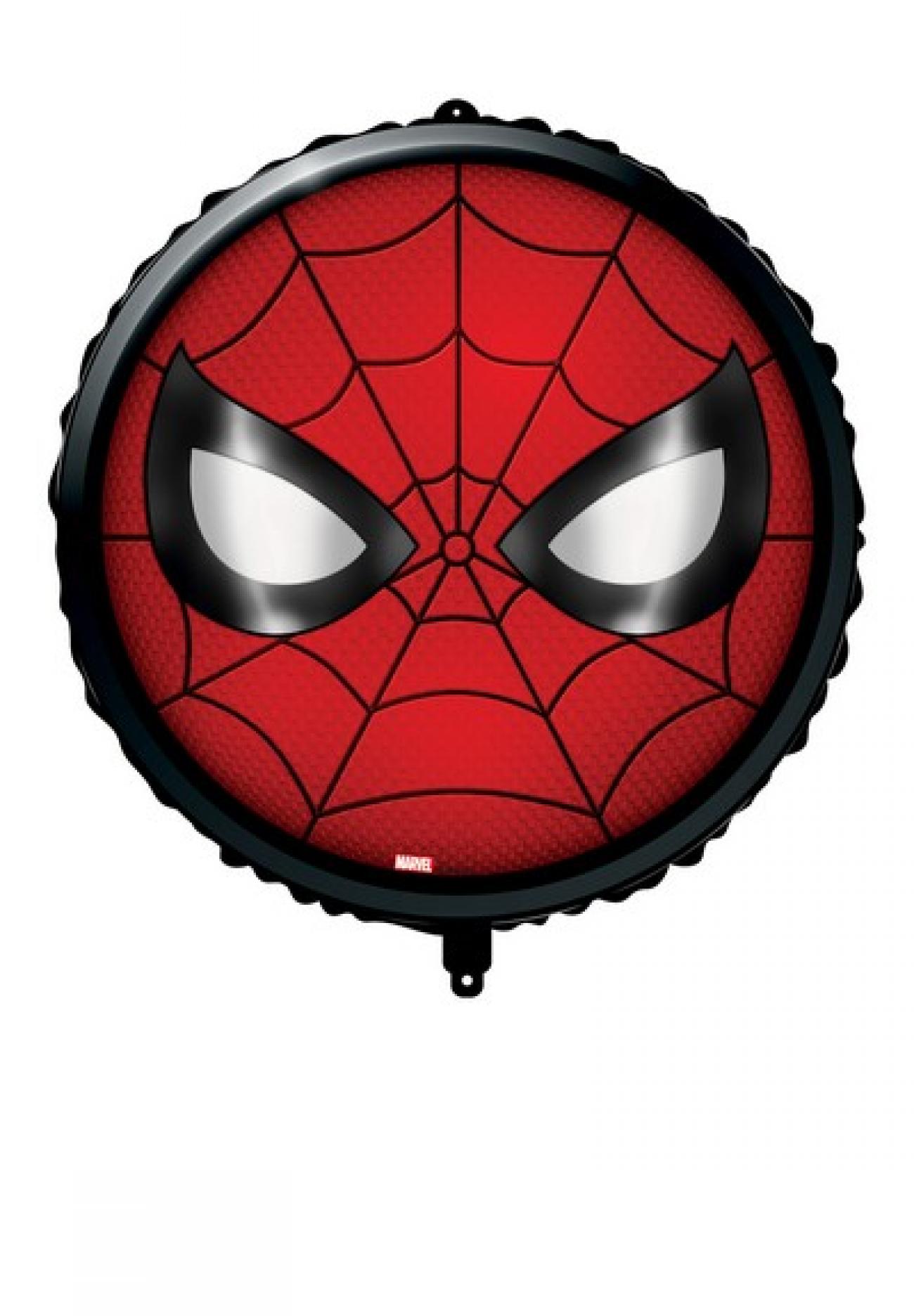 Pallone foil 18" - 45 cm Spiderman con PESETTO E NASTRO