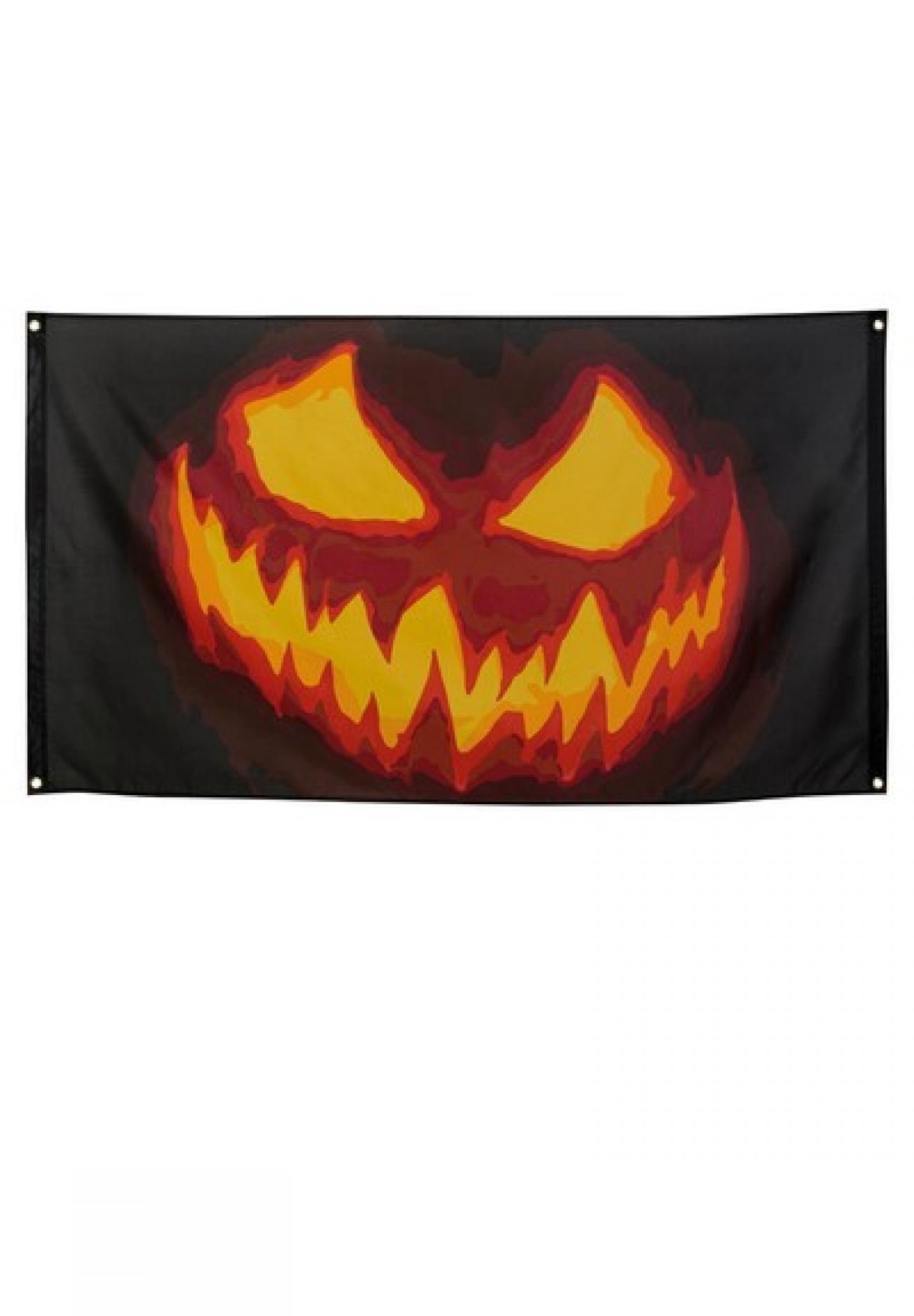 Bandiera 90 x 150 cm poliestere Creepy Pumpkin