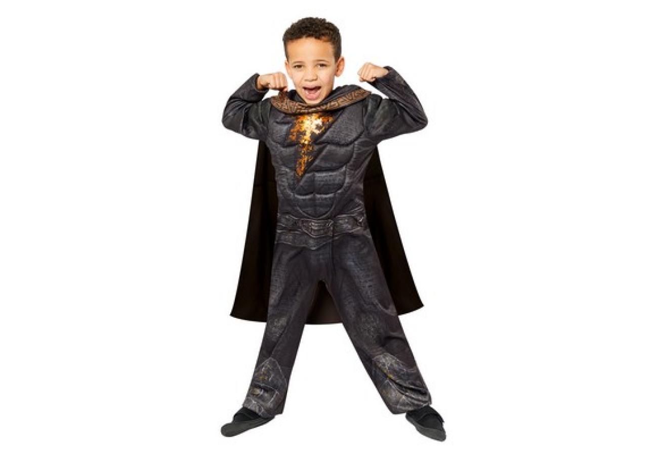 Costume Bambino Black Adam 8-10 anni - Contiene: Vestito, mantello