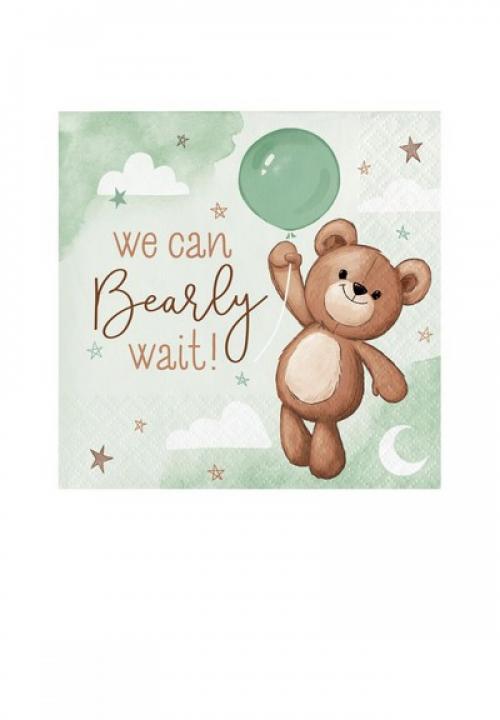 Tovagliolo 25 x 25 cm Teddy Bear  16 pz