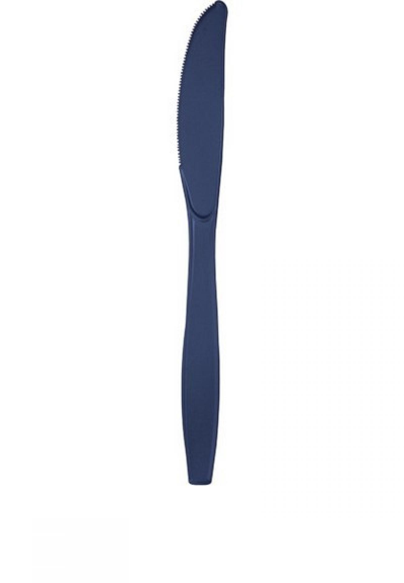 Coltello plastica Blu Navy 24 pz