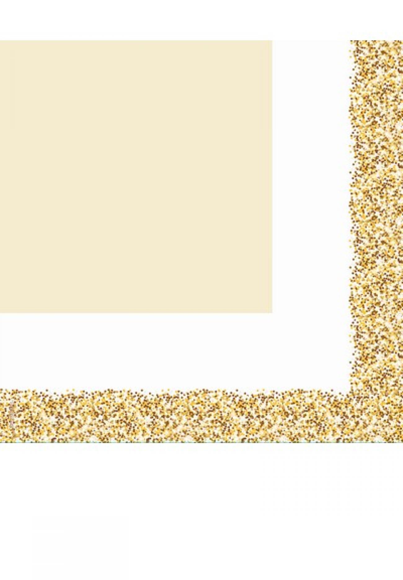 Tovagliolo 33 x 33 cm Glitter Oro 20 pz