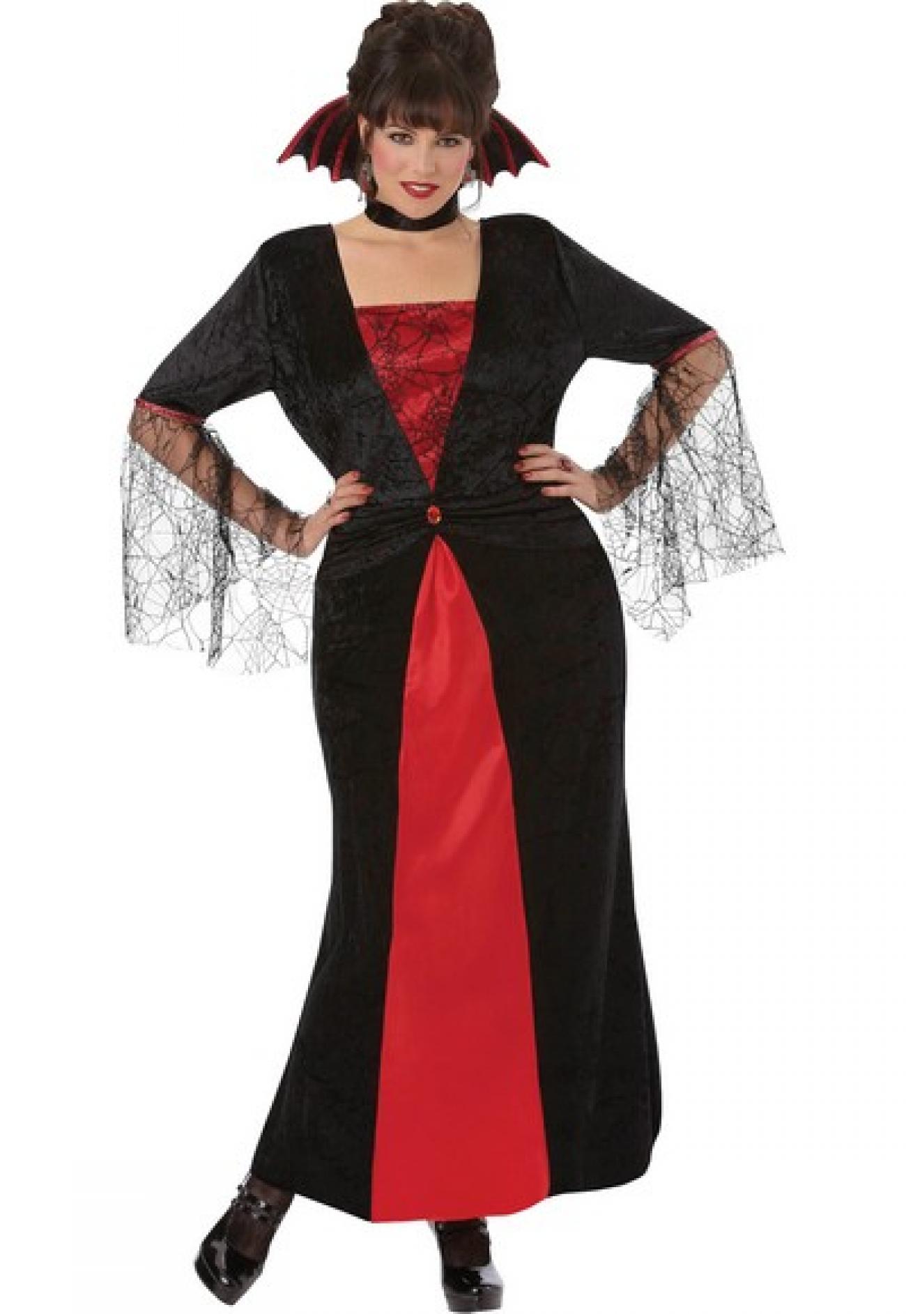 Costume Countess Vampiretta (XXL). Contiene: Vestito, collare