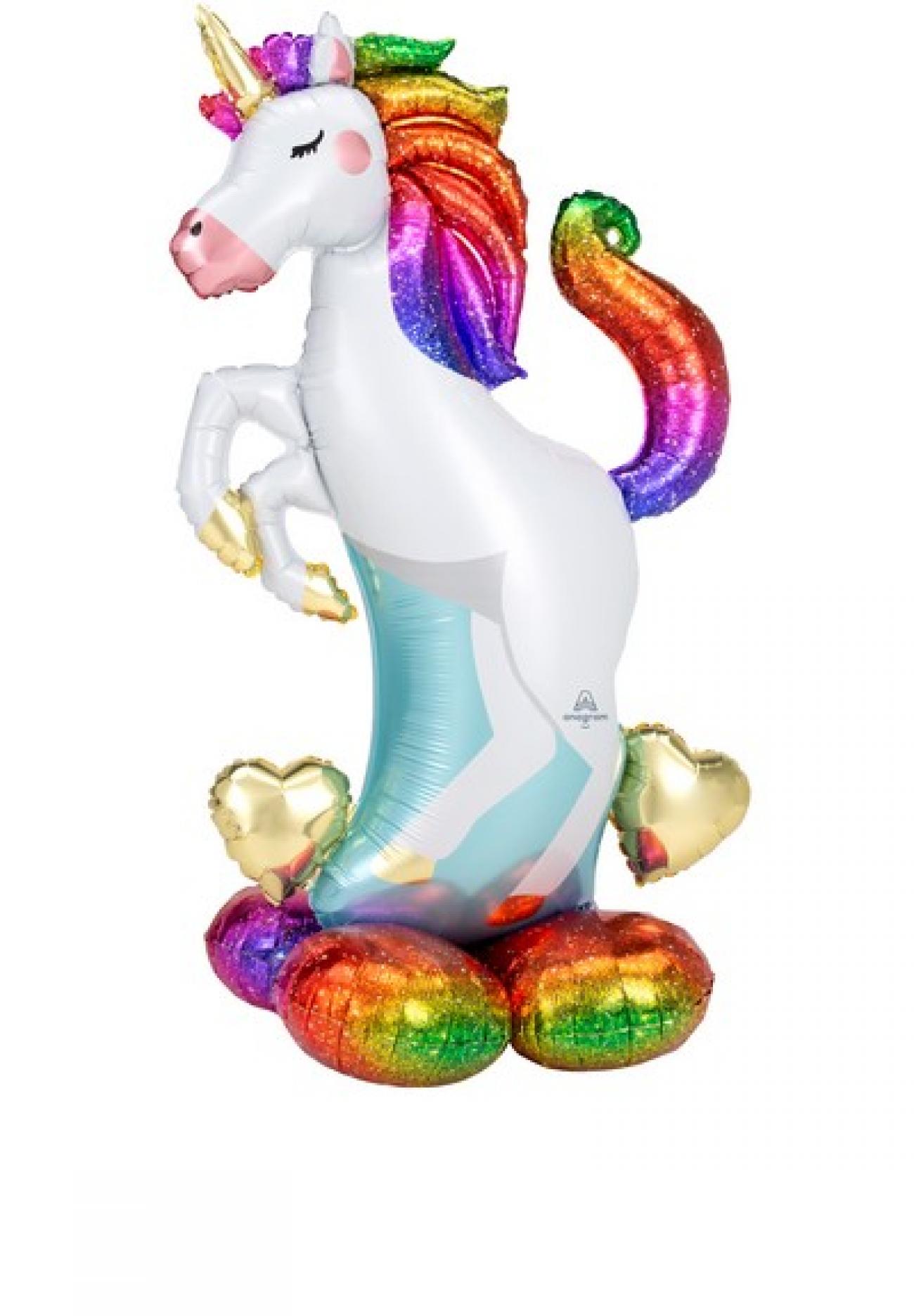 Pallone foil AirLoonz Unicorn 83x139 cm - SI GONFIA AD ARIA