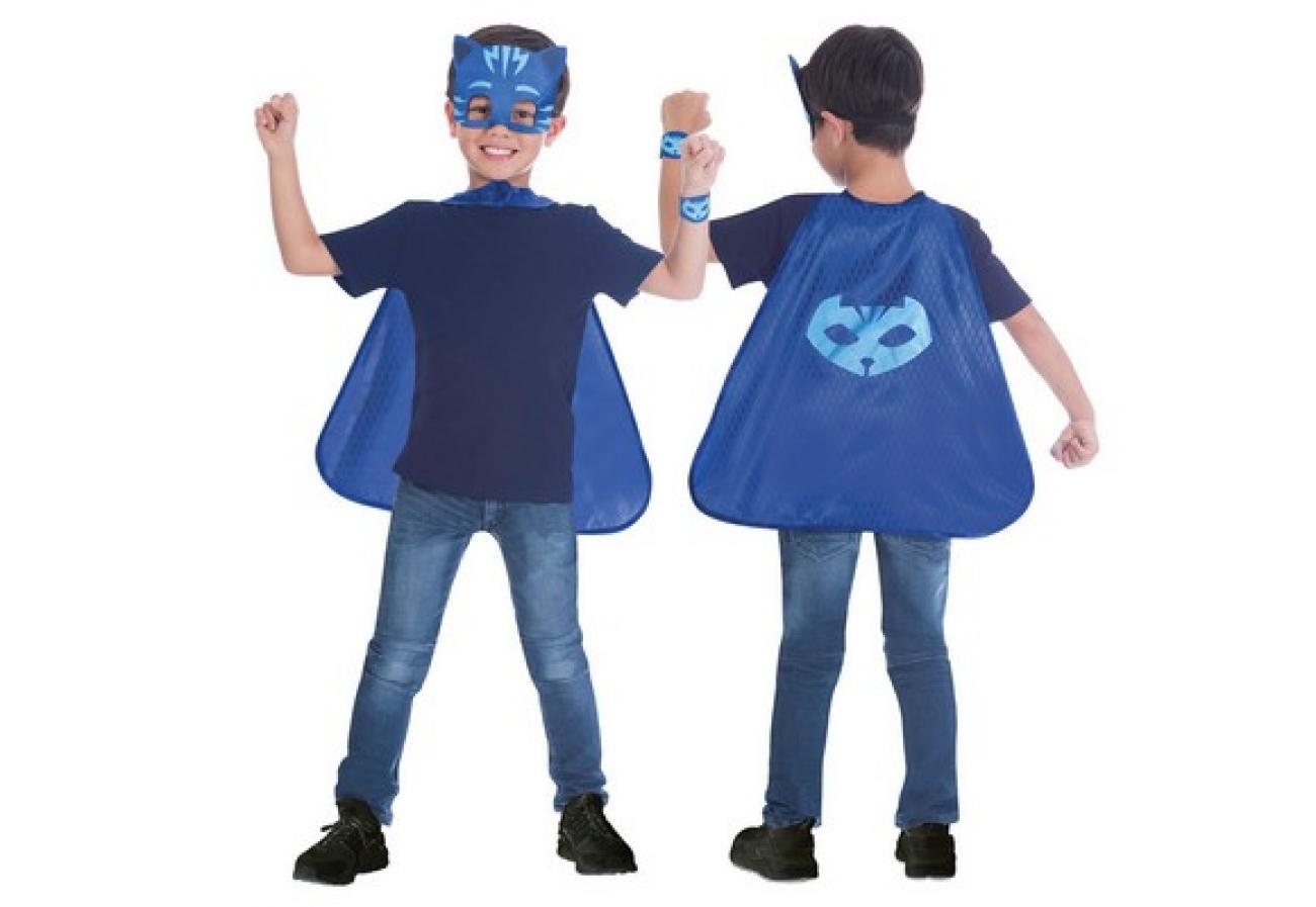 Set PJ Mask Catboy 4-8 anni. Contiene Mantello, maschera, polsino