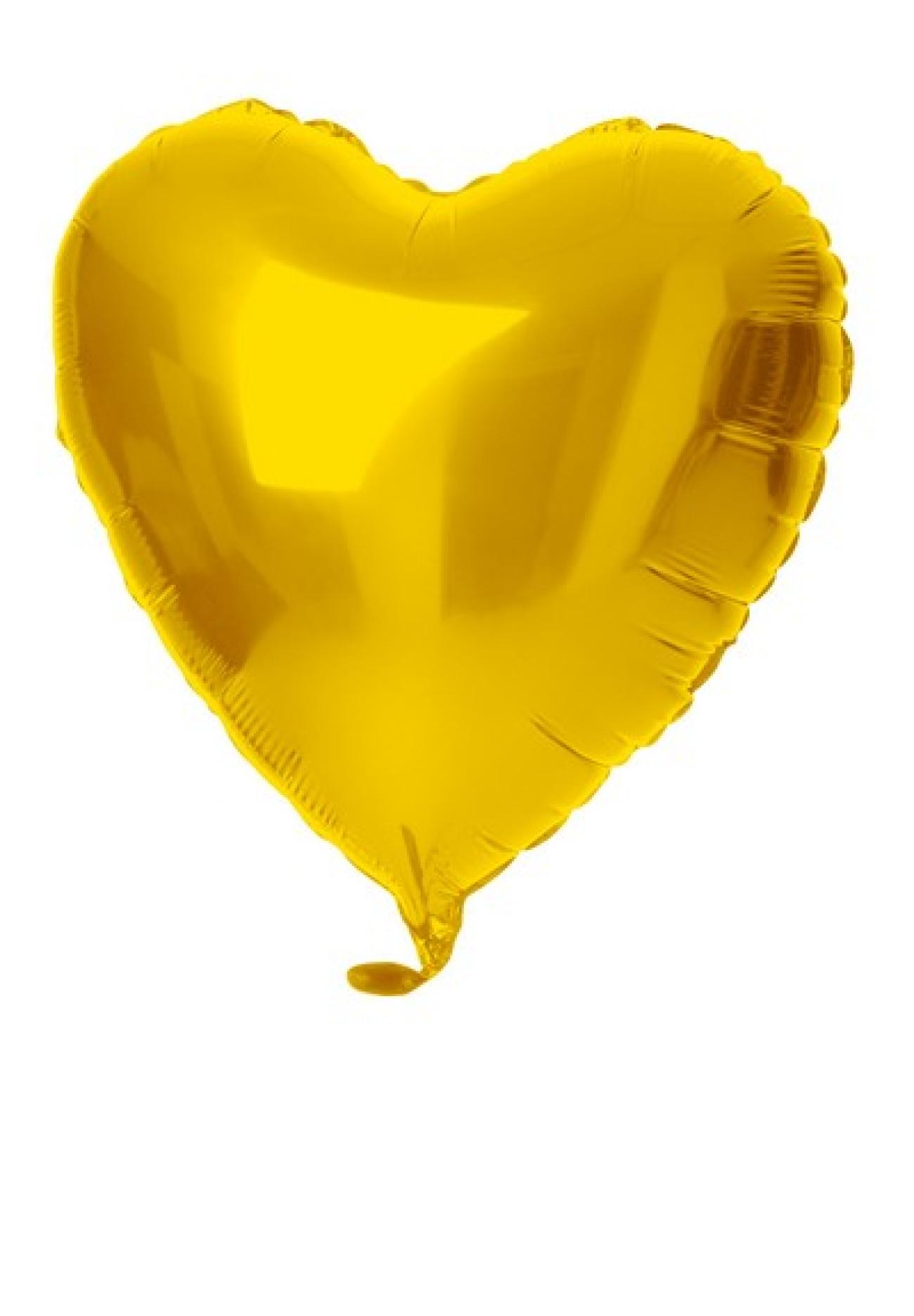 Pallone foil 18" - 45 cm Cuore oro