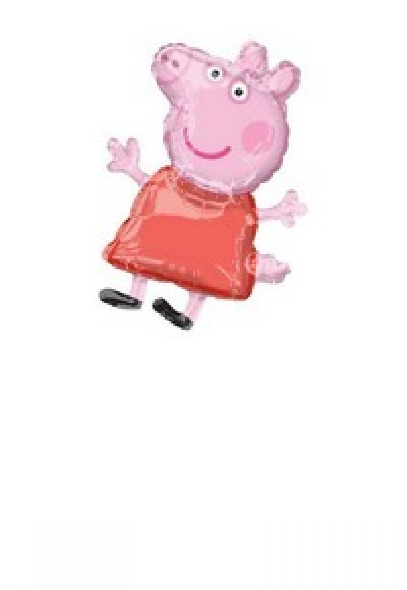 Pallone foil Minishape Peppa Pig - SI GONFIA AD ARIA