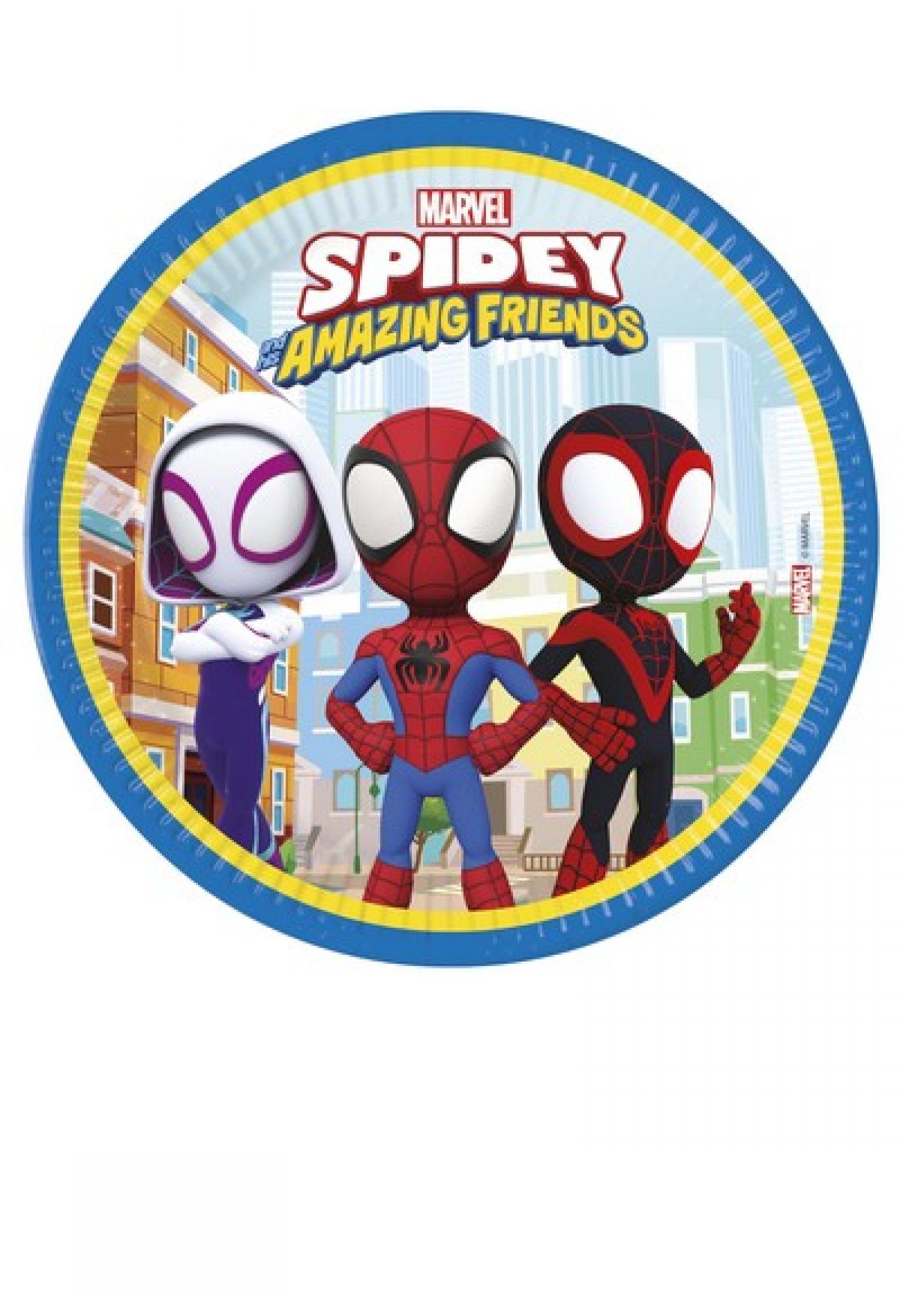 Piatto 23 cm Spidey & Friends