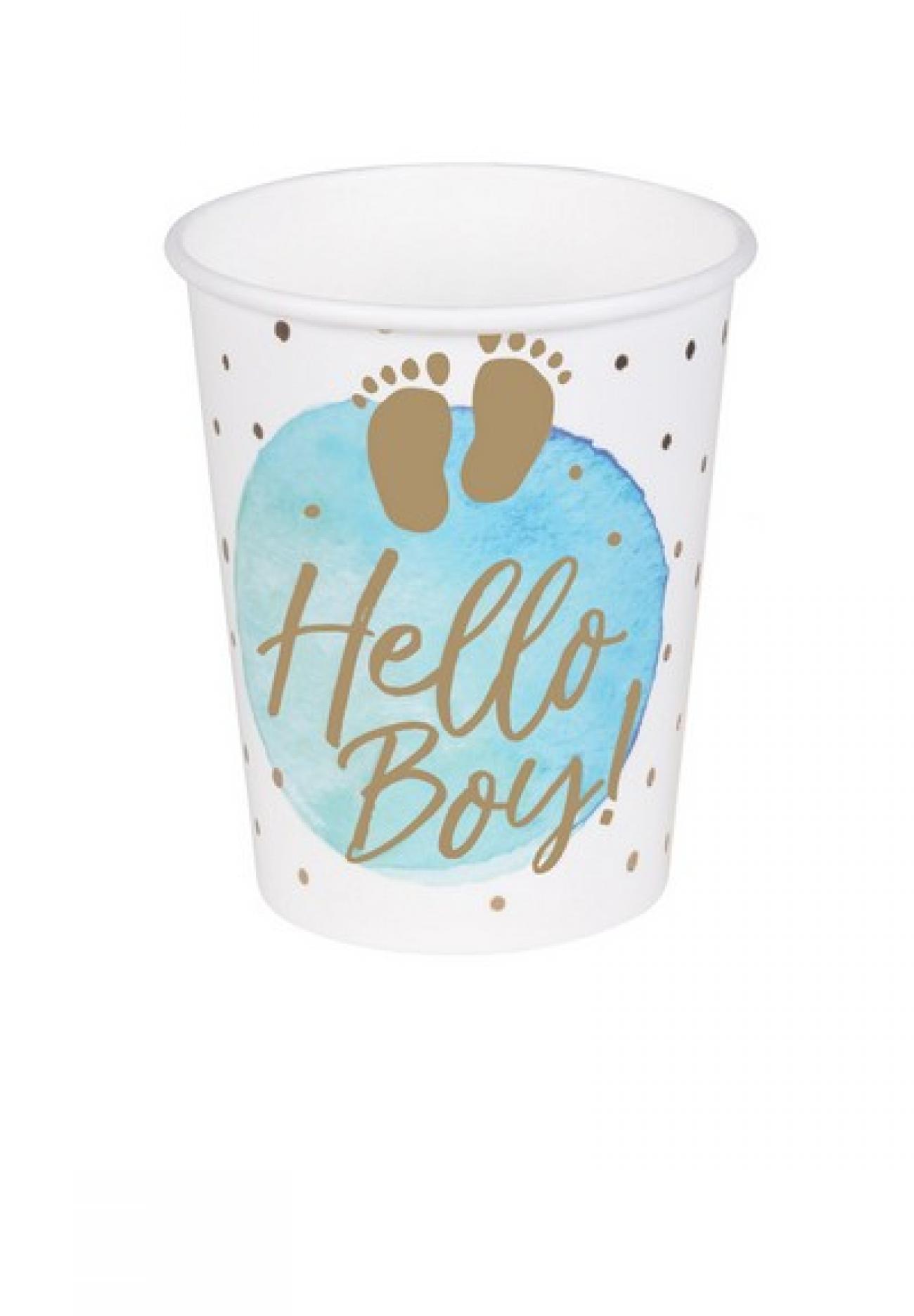 Bicchiere 200 ml Hello Boy 10pz