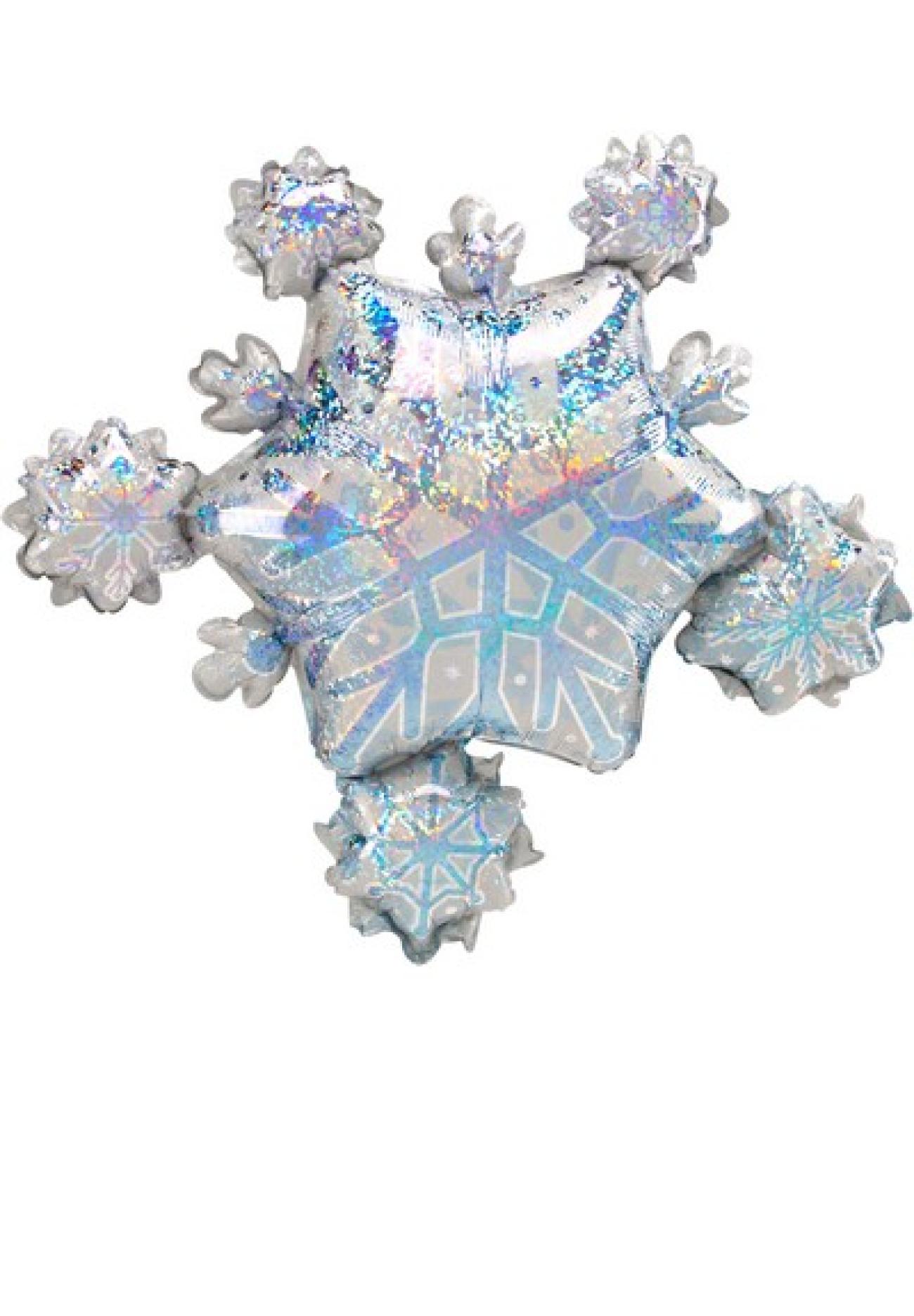 Pallone foil Supershape 80 x 75 cm Prismatic Snowflake Cluster