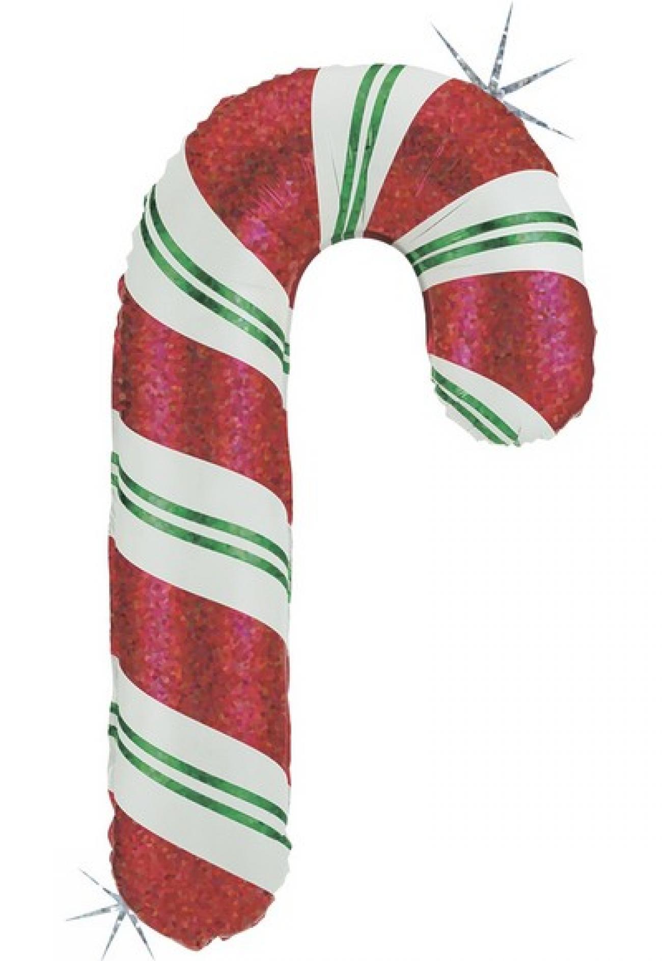 Pallone foil S/SHAPE 41"-104 cm Candy Cane Q