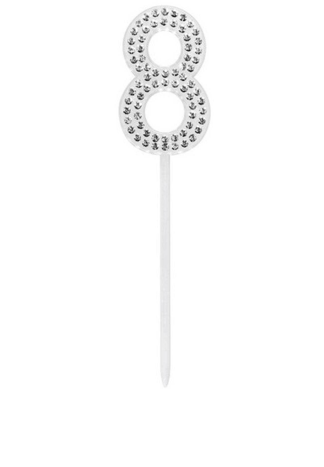 Cake topper Diamond H. 10,5 cm N. 8