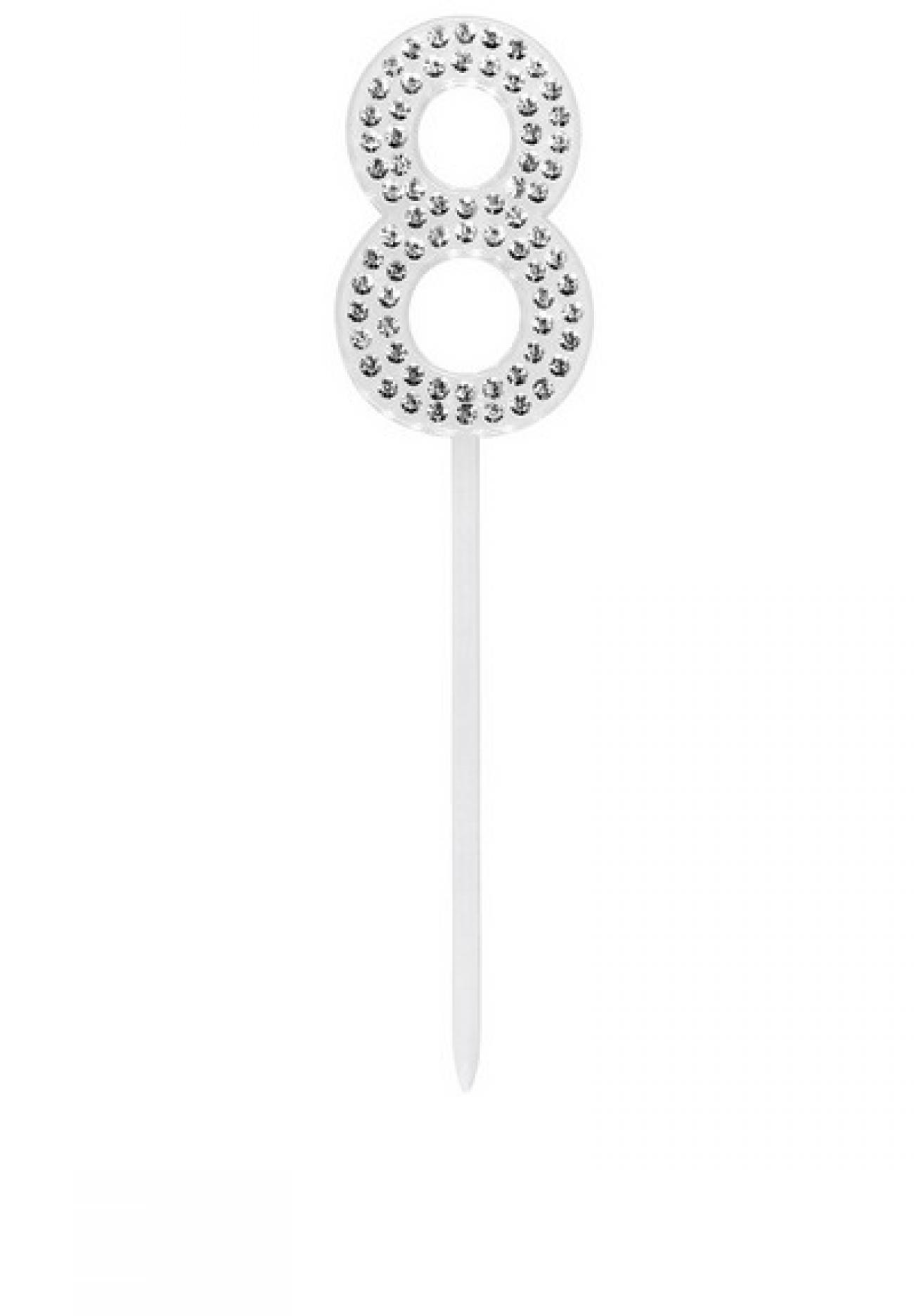 Cake topper Diamond H. 10,5 cm N. 8