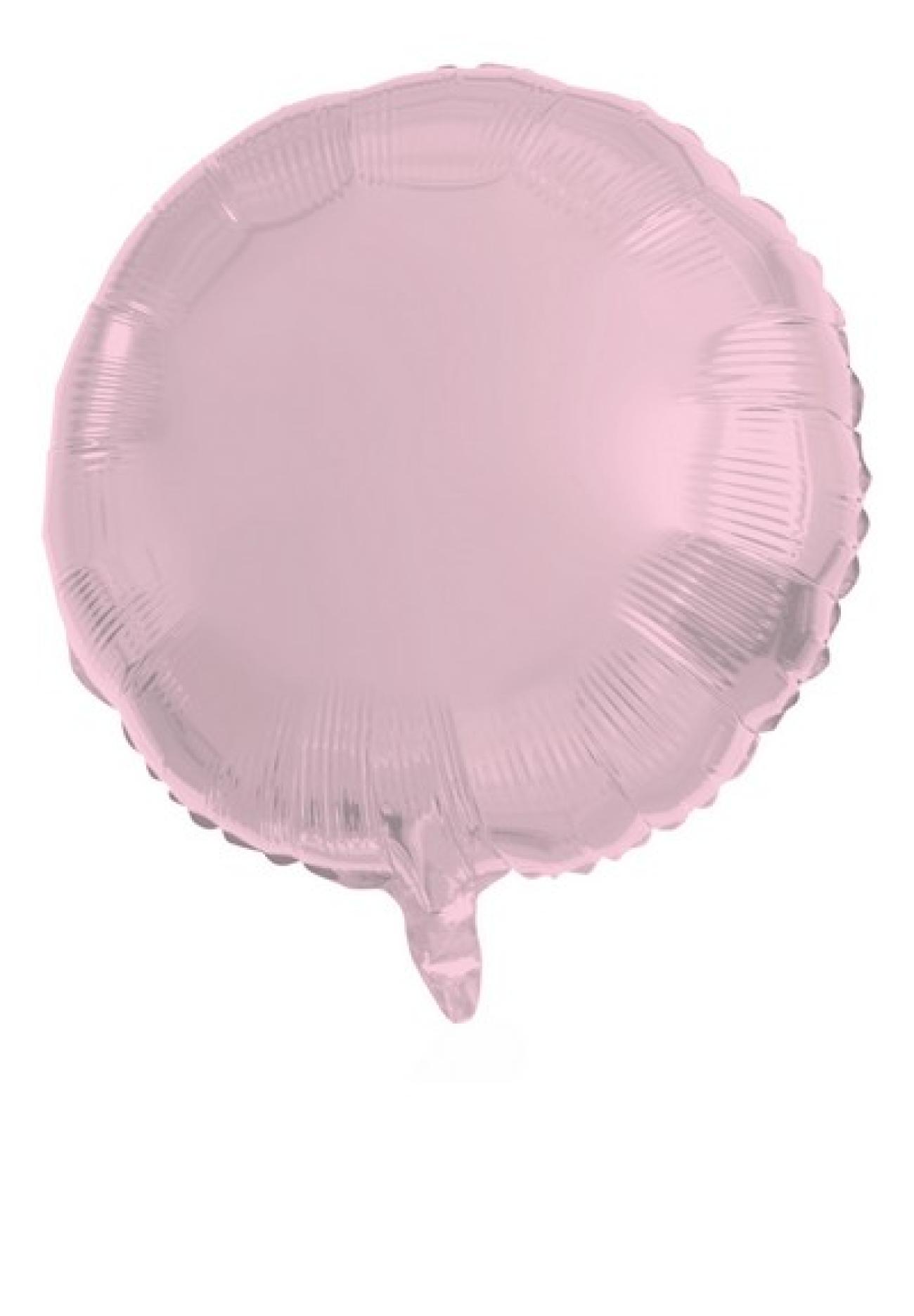 Pallone foil 18" - 45 cm Tondo rosa pastello satinato