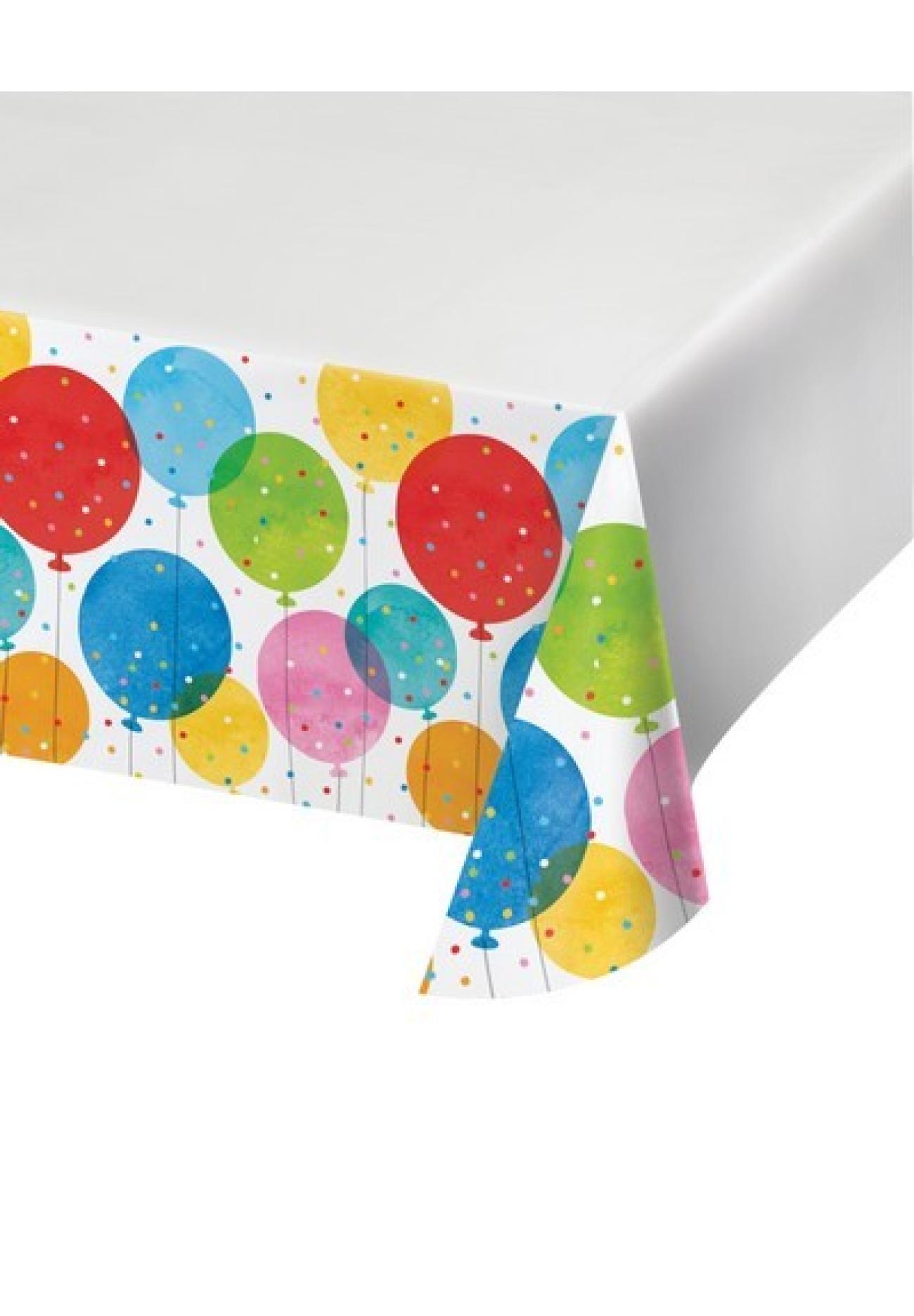 Tovaglia plastica 120 x 220 cm Confetti Balloons