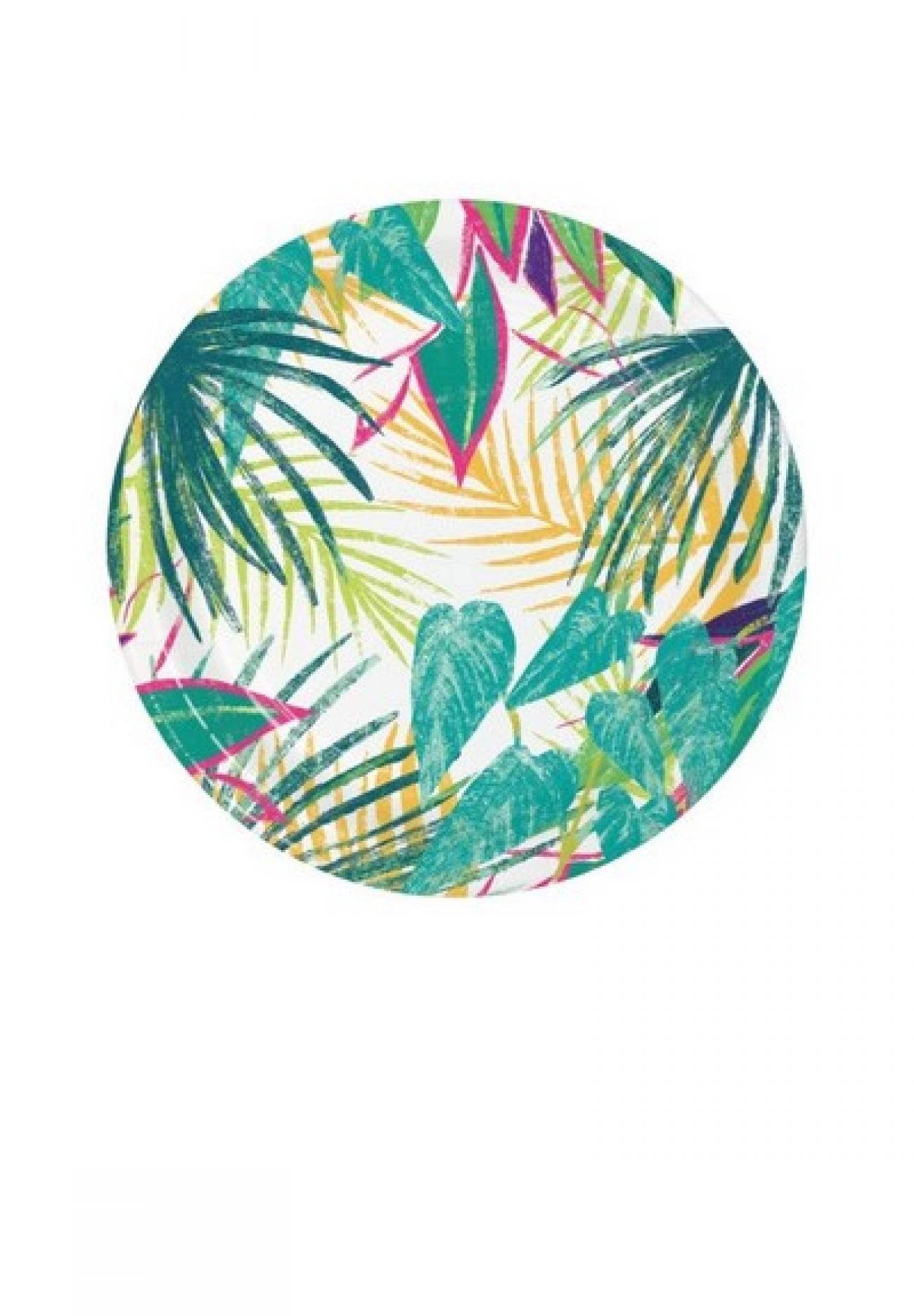 Piatto carta 18 cm Island Tropics  8 pz