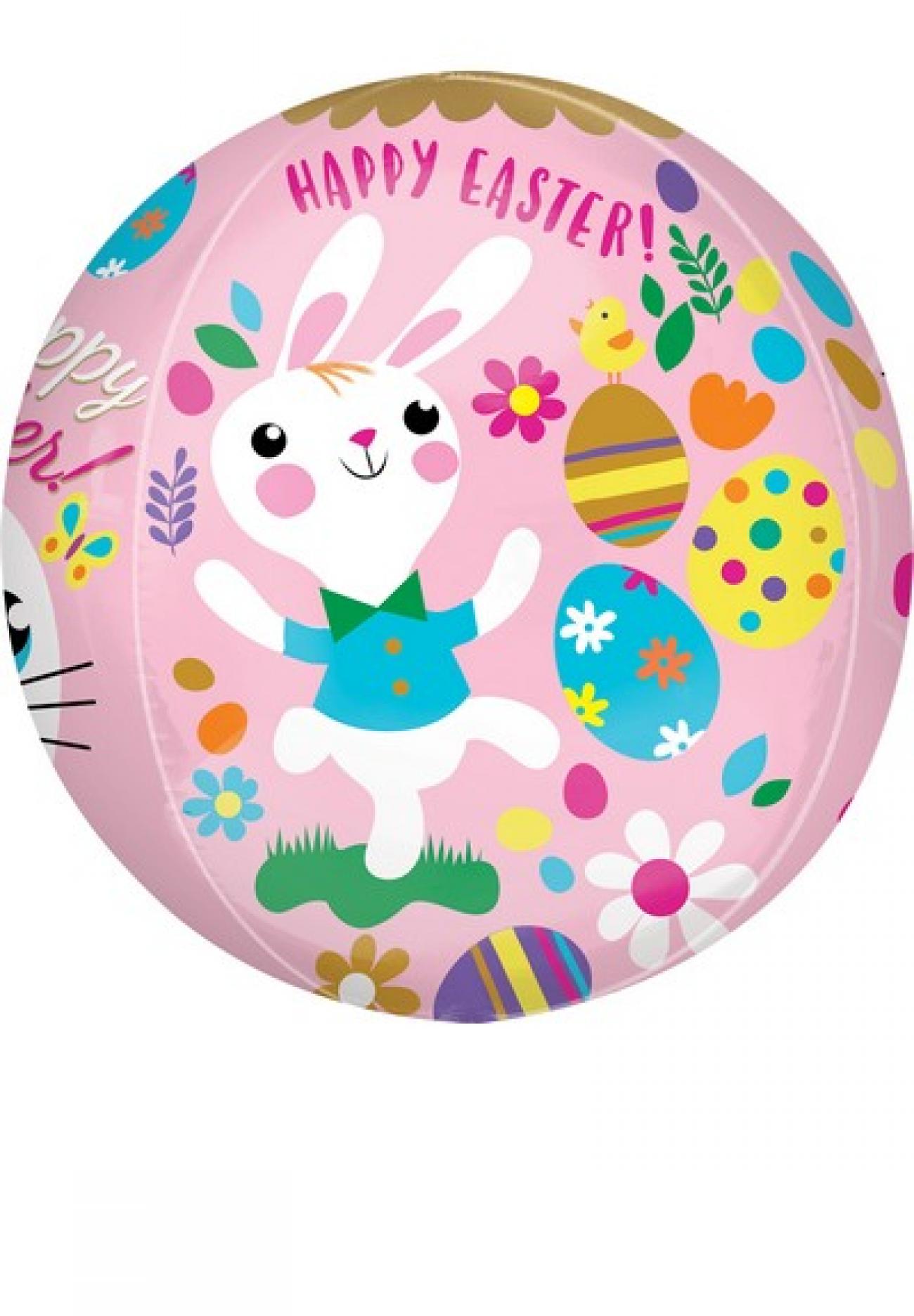 Pallone Foil Orbz 38 x 40 cm Bunny Fun