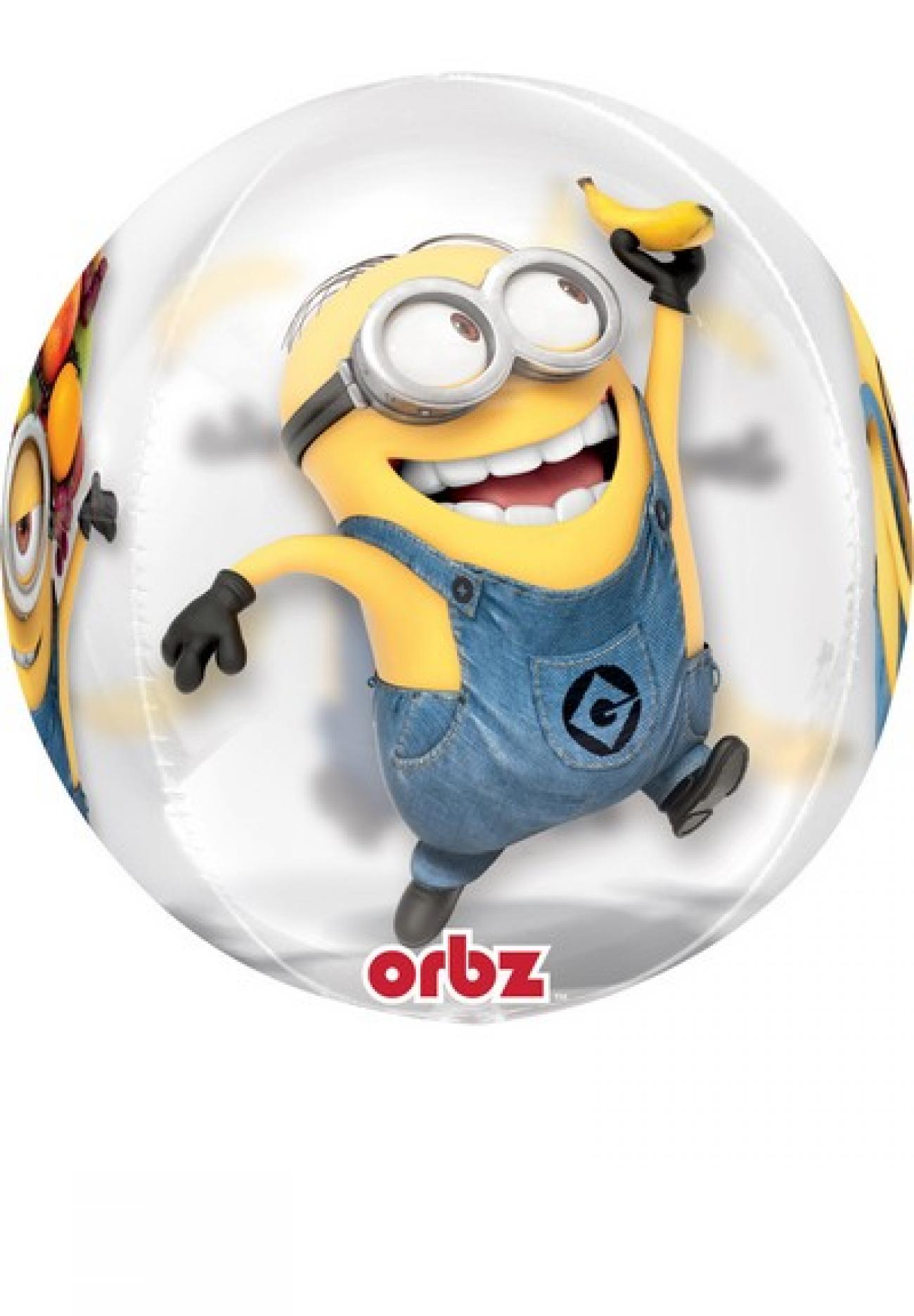 Pallone foil ORBZ trasparente 16" - 40 cm Minions