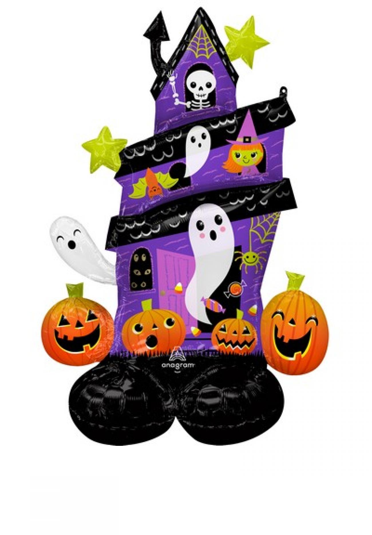 Pallone foil Airloonz 88 x 127 cm Haunted Hause