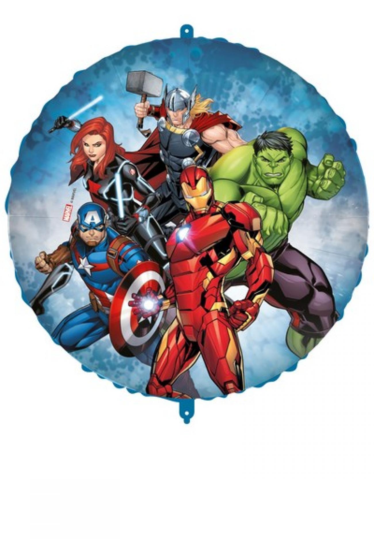 Pallone foil 18" - 45 cm Avengers Infinity Stones con PESETTO E NASTRO