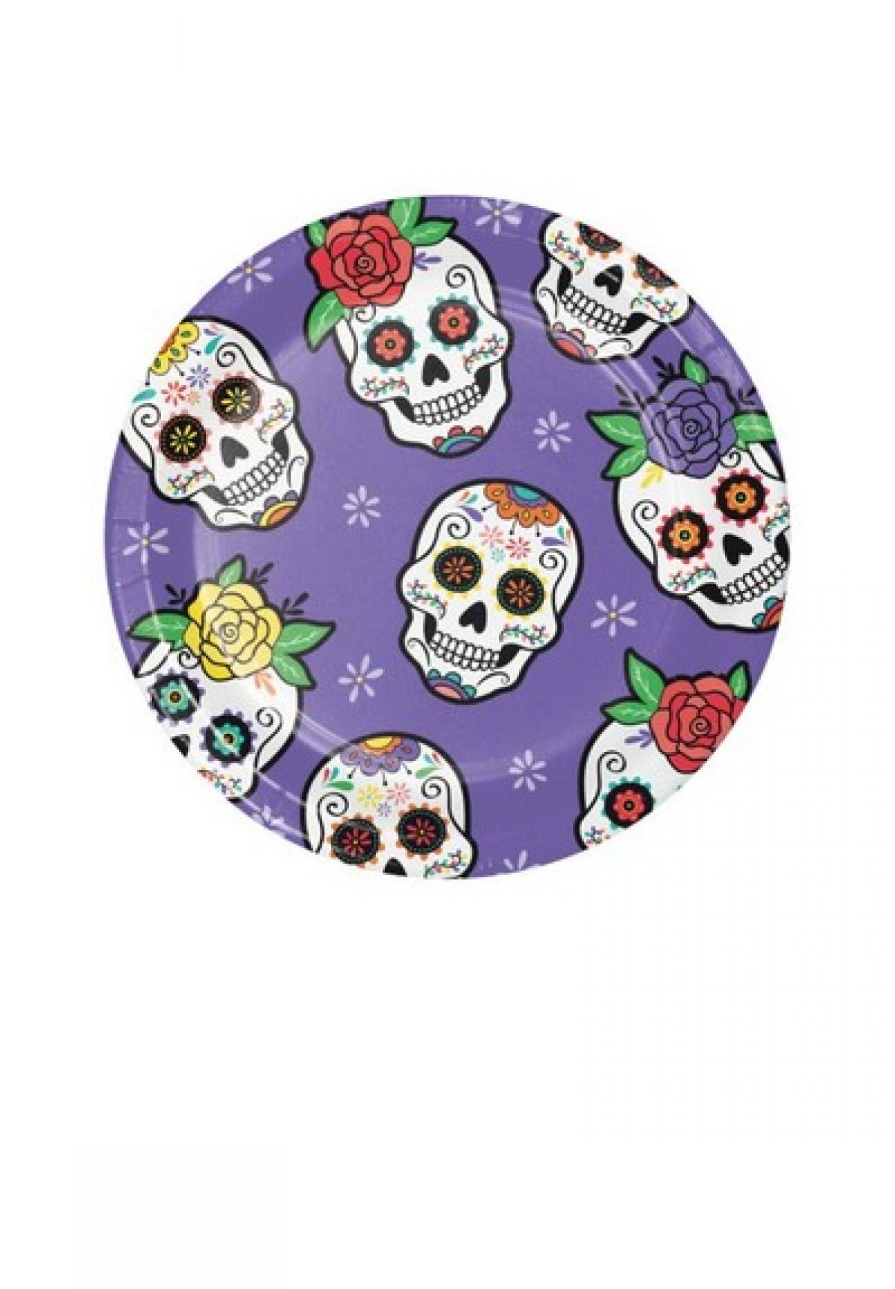 Piatto DIA DE MUERTOS 8 pz