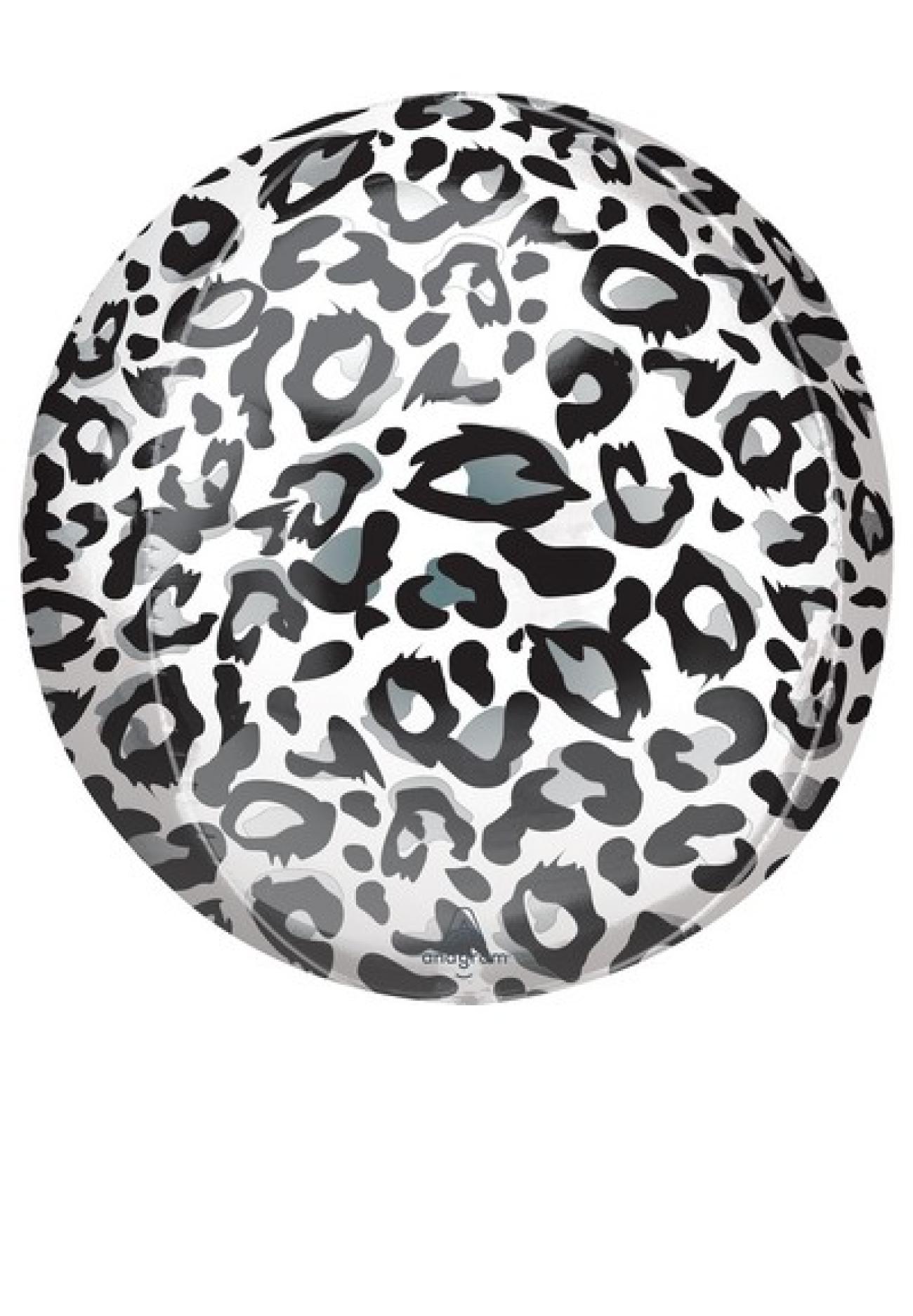 Pallone foil ORBZ 38 x 40 cm Snow Leopard