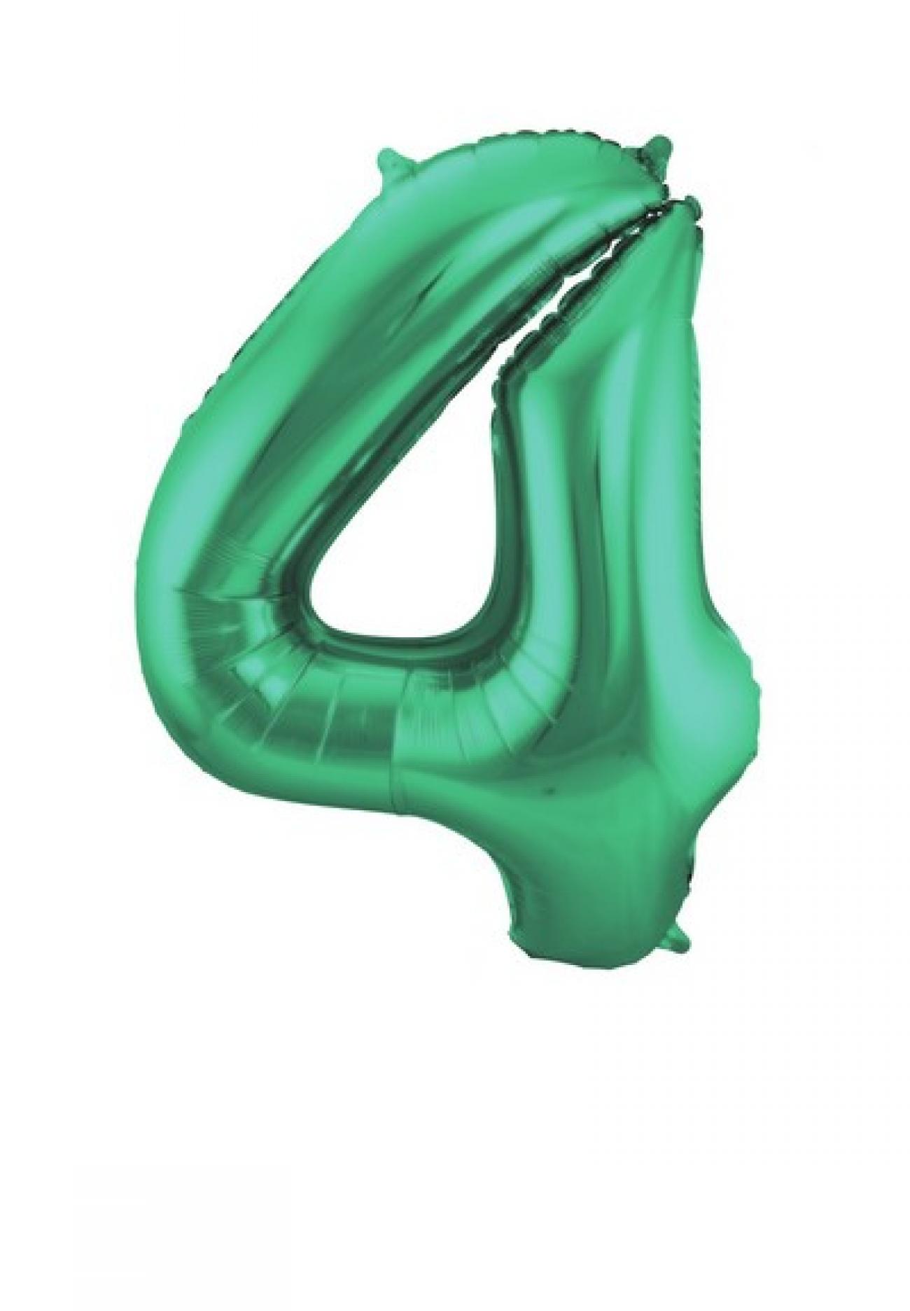 Pallone foil 34" - 86 cm Numero 4 Verde satinato