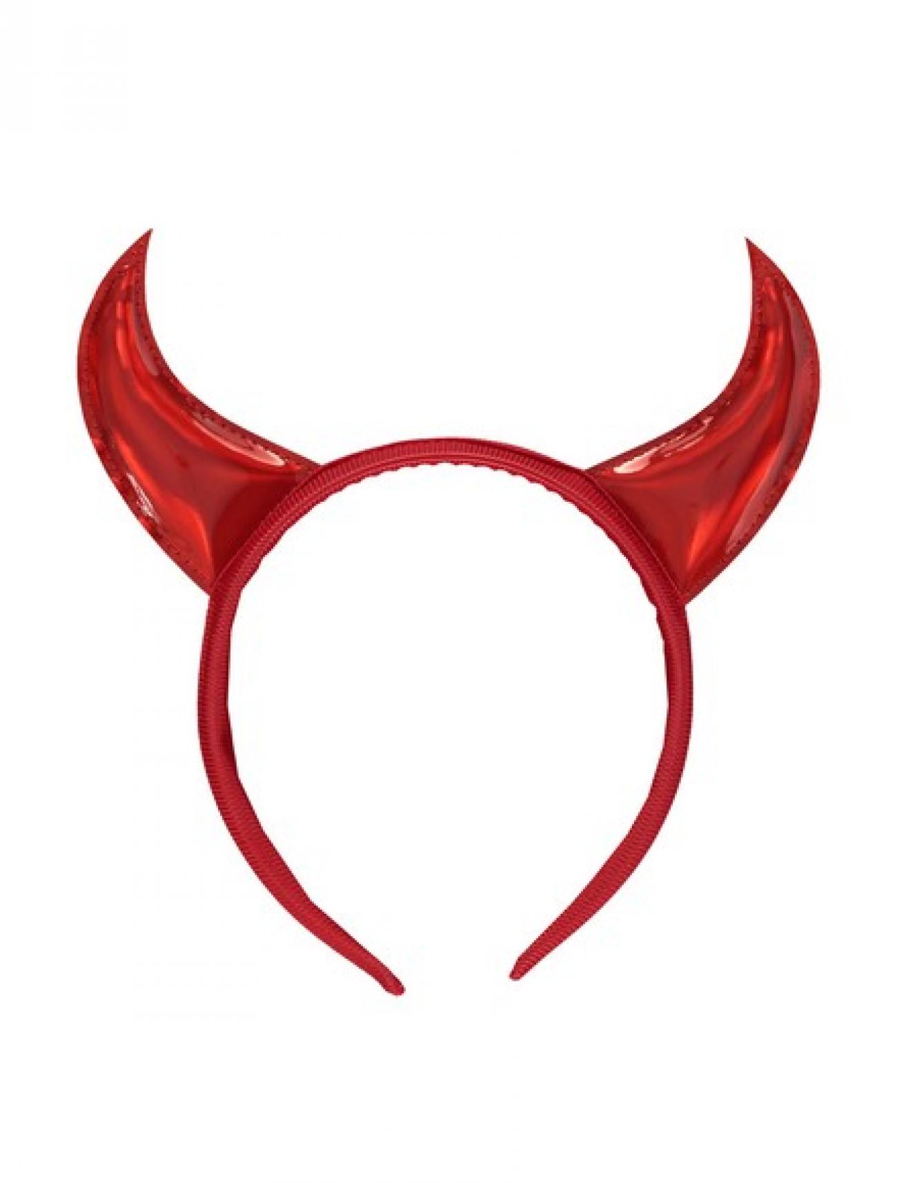 Headband Devil Horns Red One size H