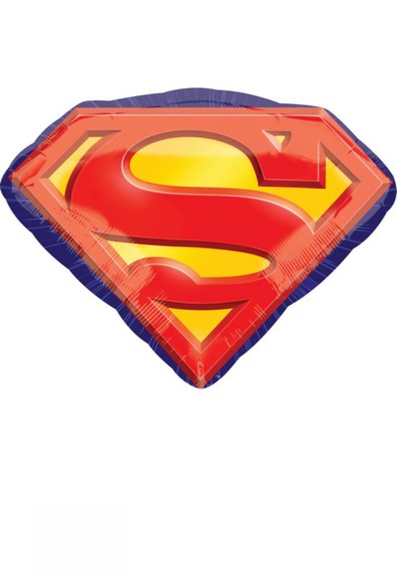 Pallone foil Supershape 66 x 50 cm Superman Emblem