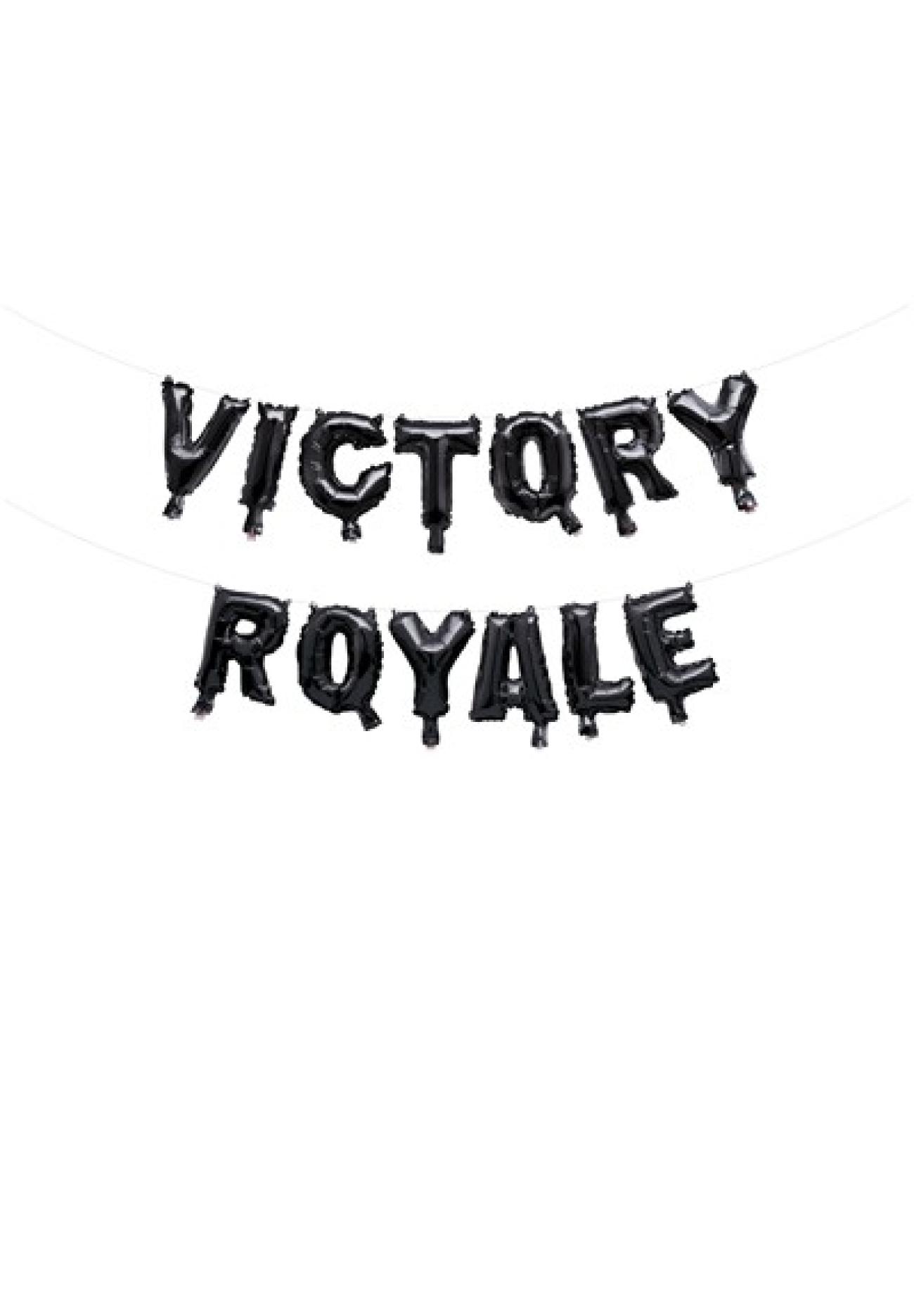 Festone palloni foil Victory Royale H. Lettere 20 cm Fortnite