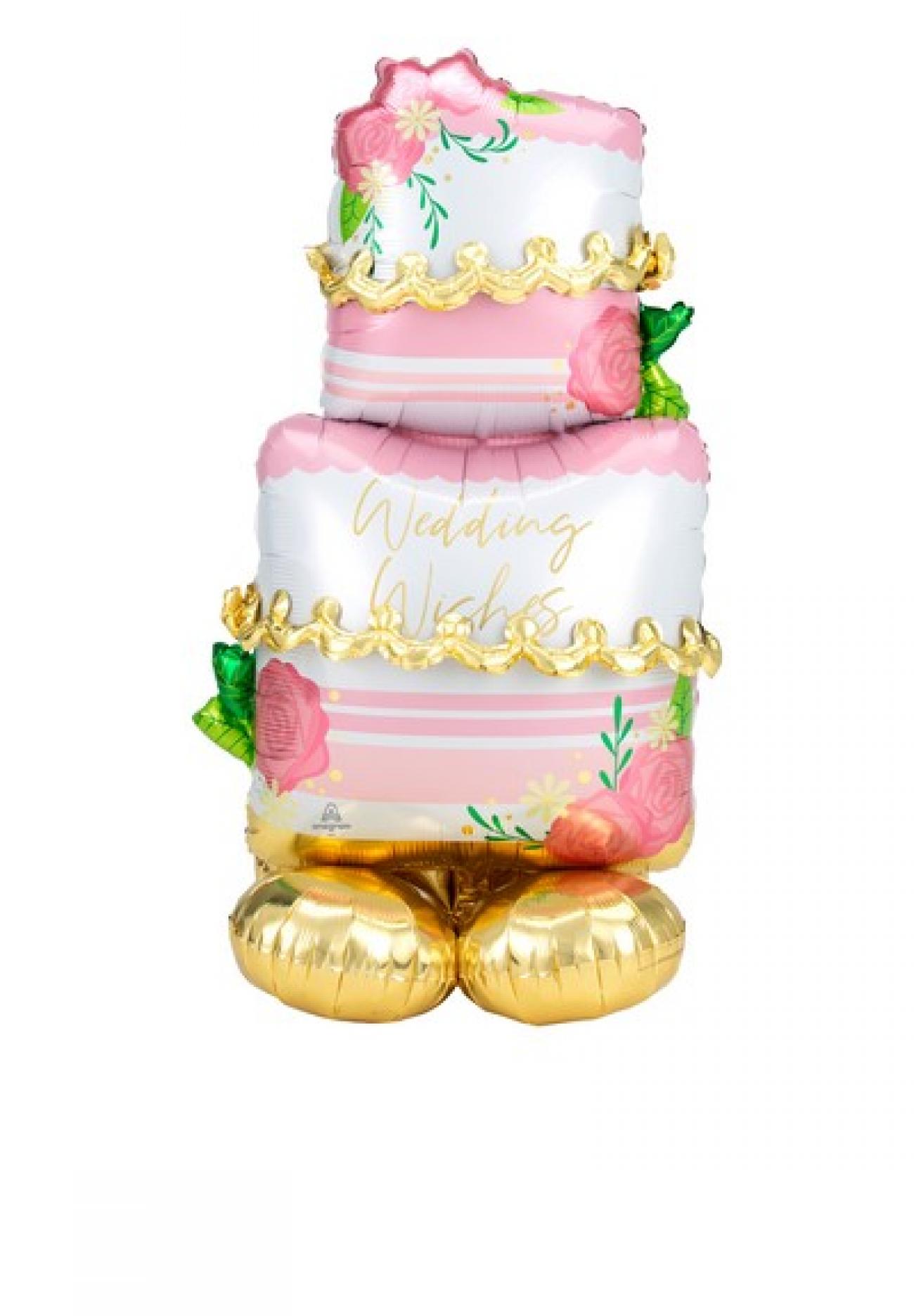 Pallone foil AirLoonz Wedding Cake 71x132 cm - SI GONFIA AD ARIA