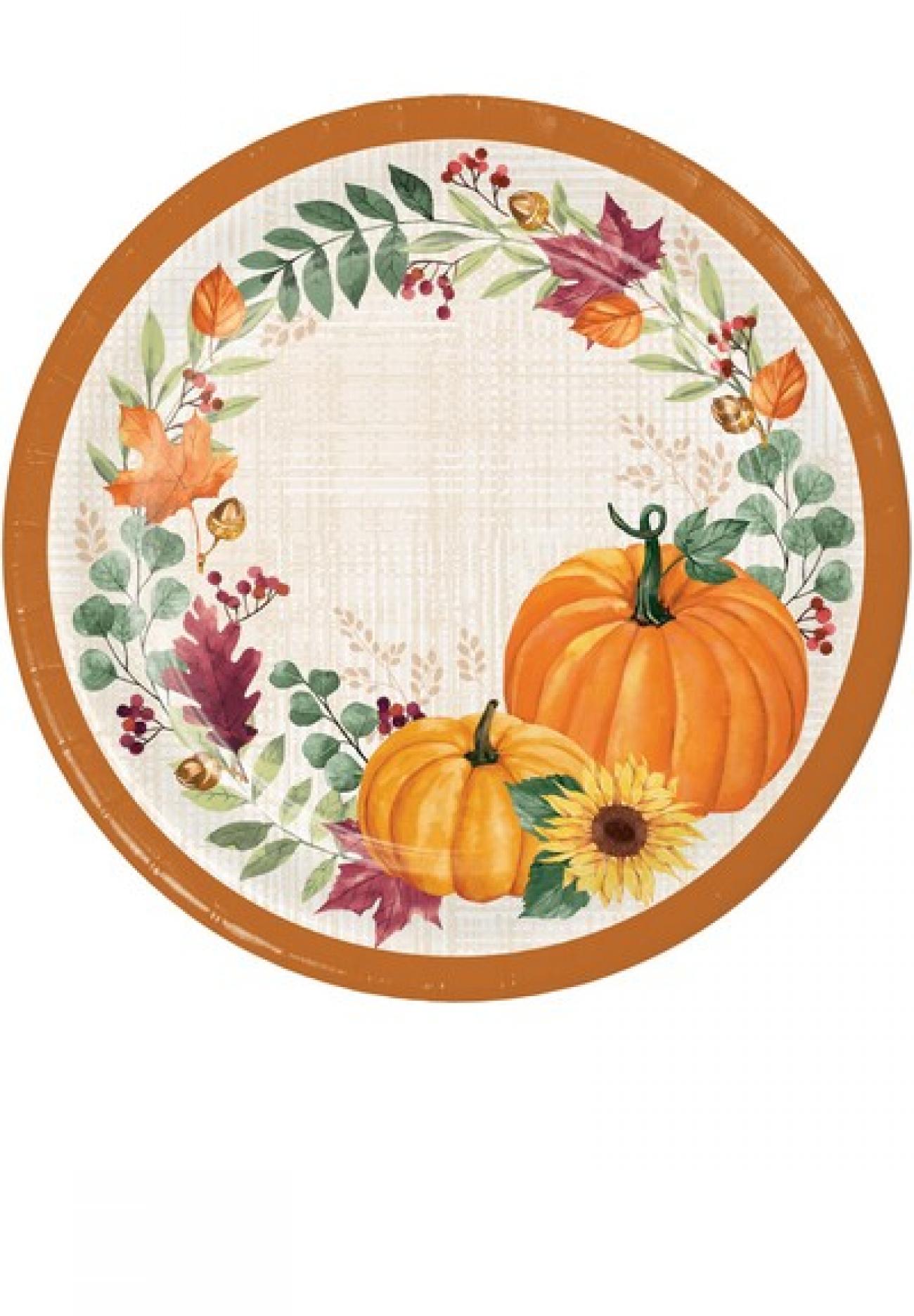 PLT9 SS 12/8CT HARVEST WISHES T