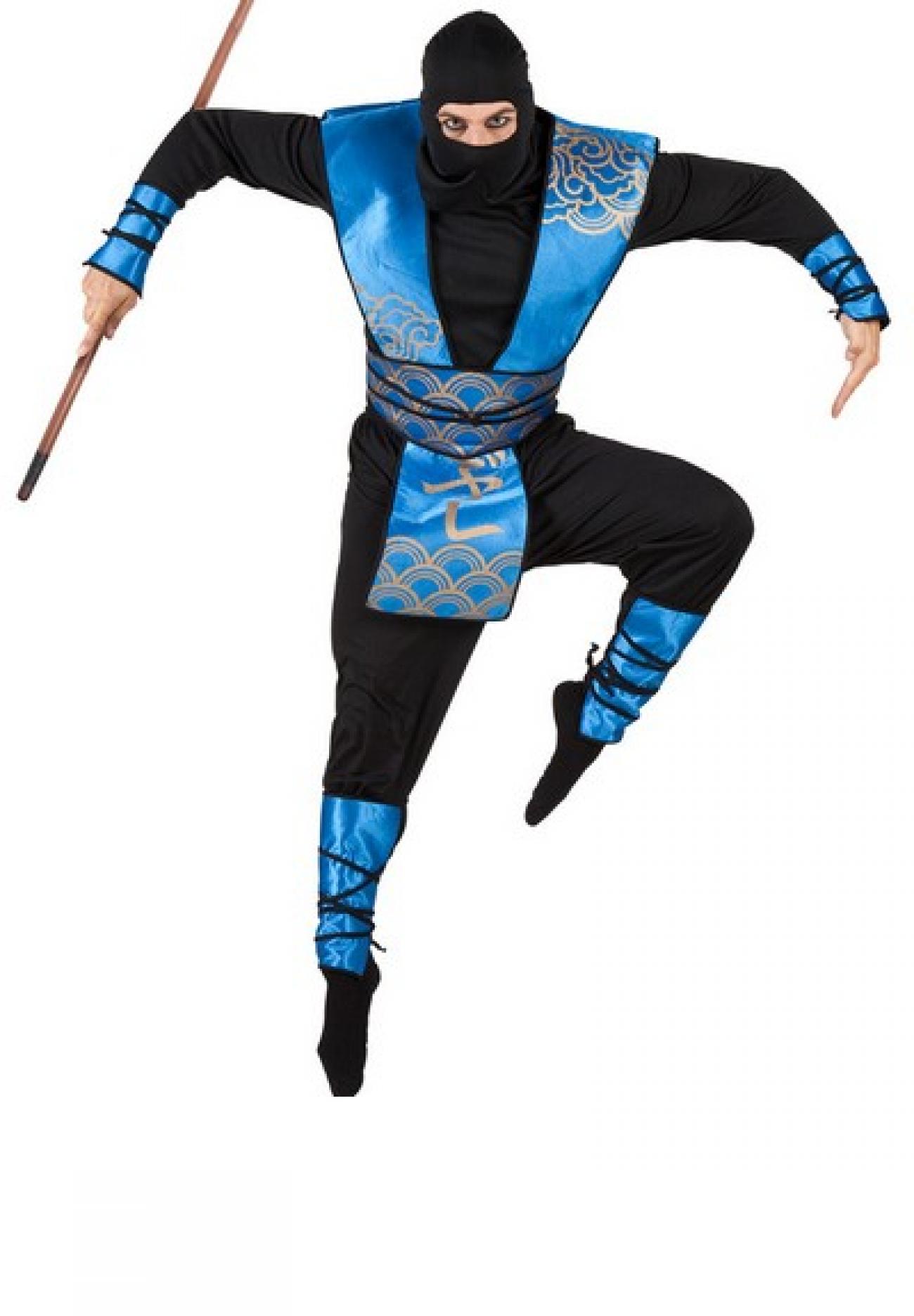 Costume Royal Ninja (Tg. 50/52) Contiene: tabarro, camicia, pantaloni, protez.