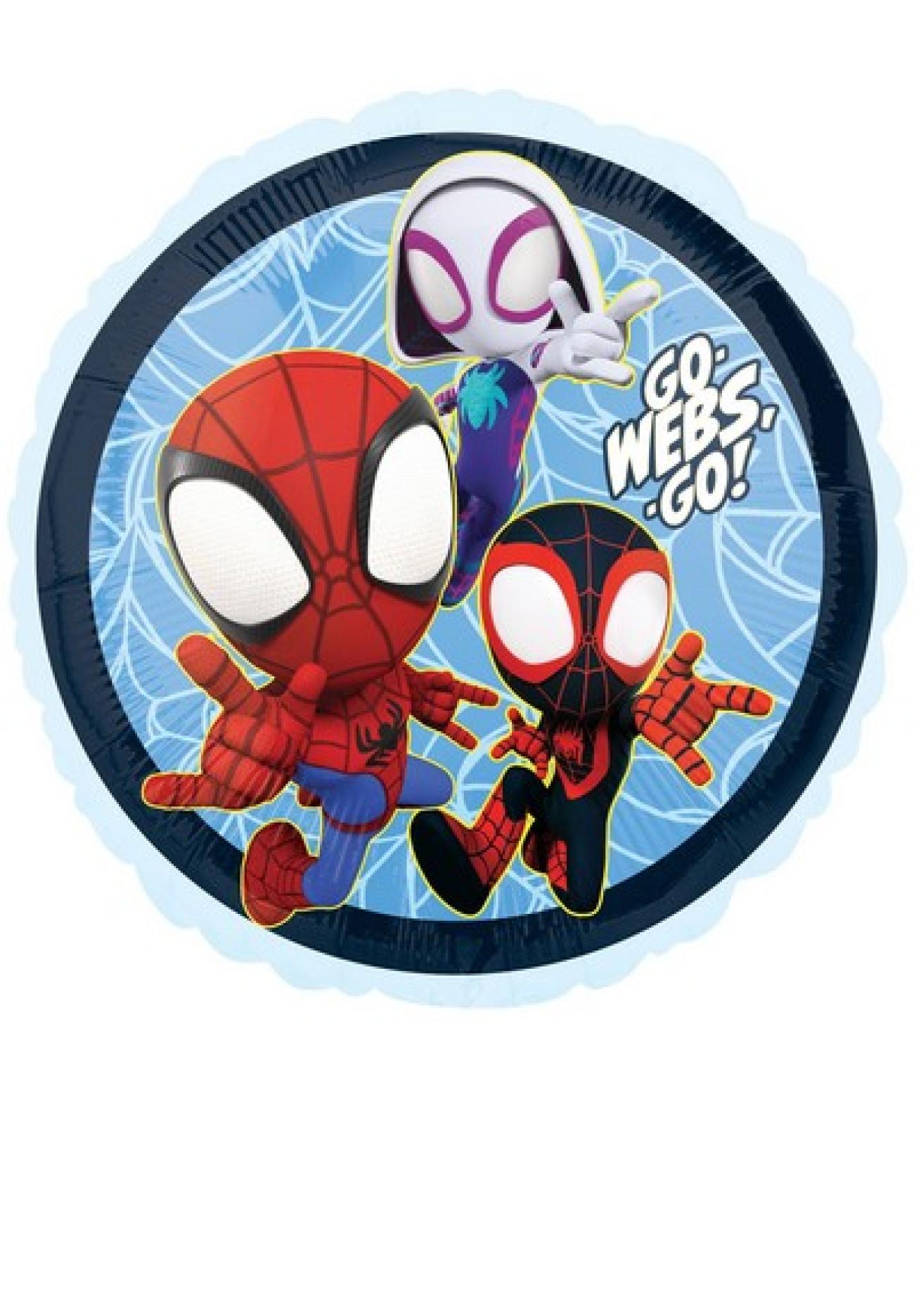 Pallone foil standard 17" - 42 cm Spidey & Friends