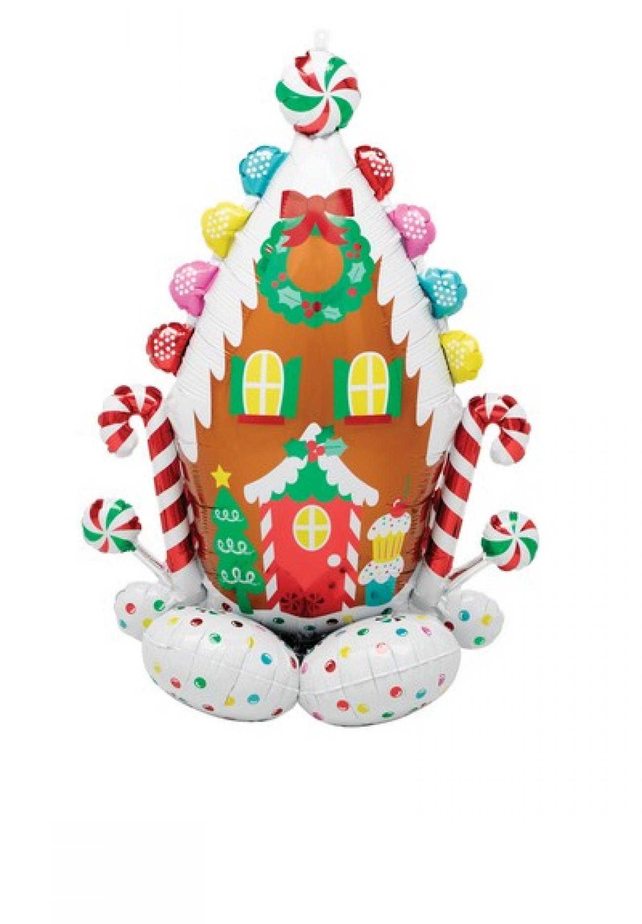 Pallone foil Airloonz 81 x 129 cm Gingerbread House