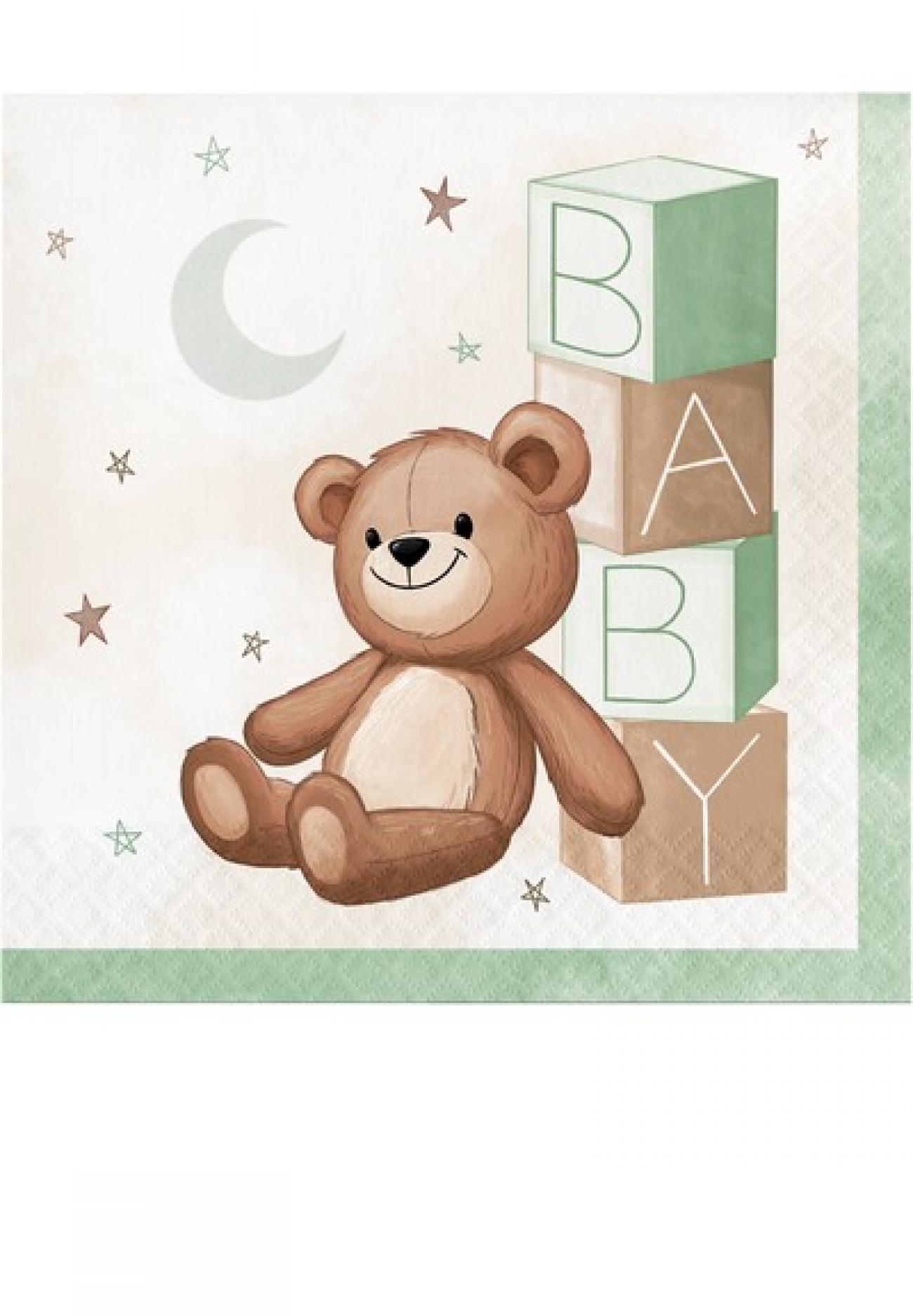 Tovagliolo 33 x 33 cm Teddy Bear  16 pz