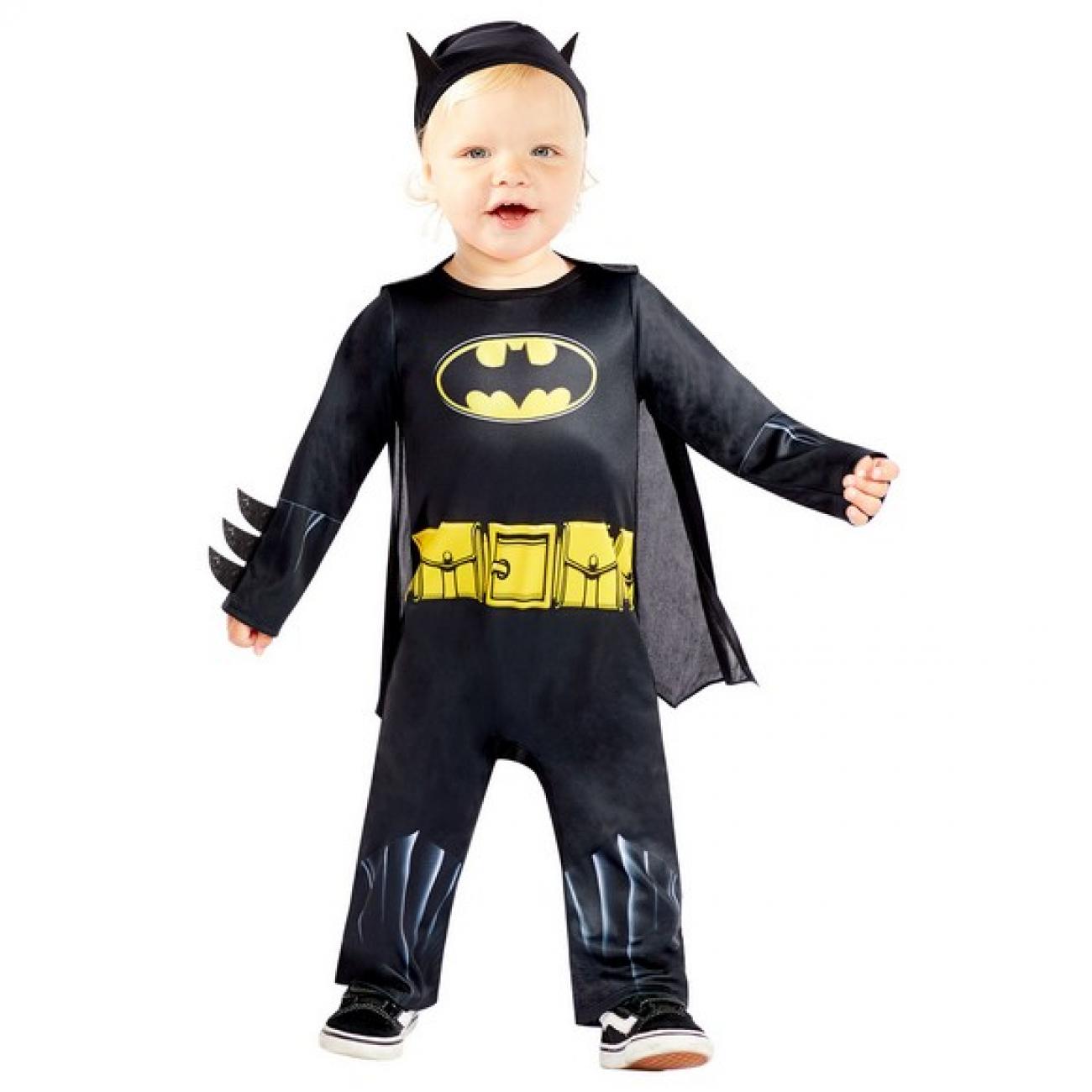 Child Costume Black Batman 6-12 mths