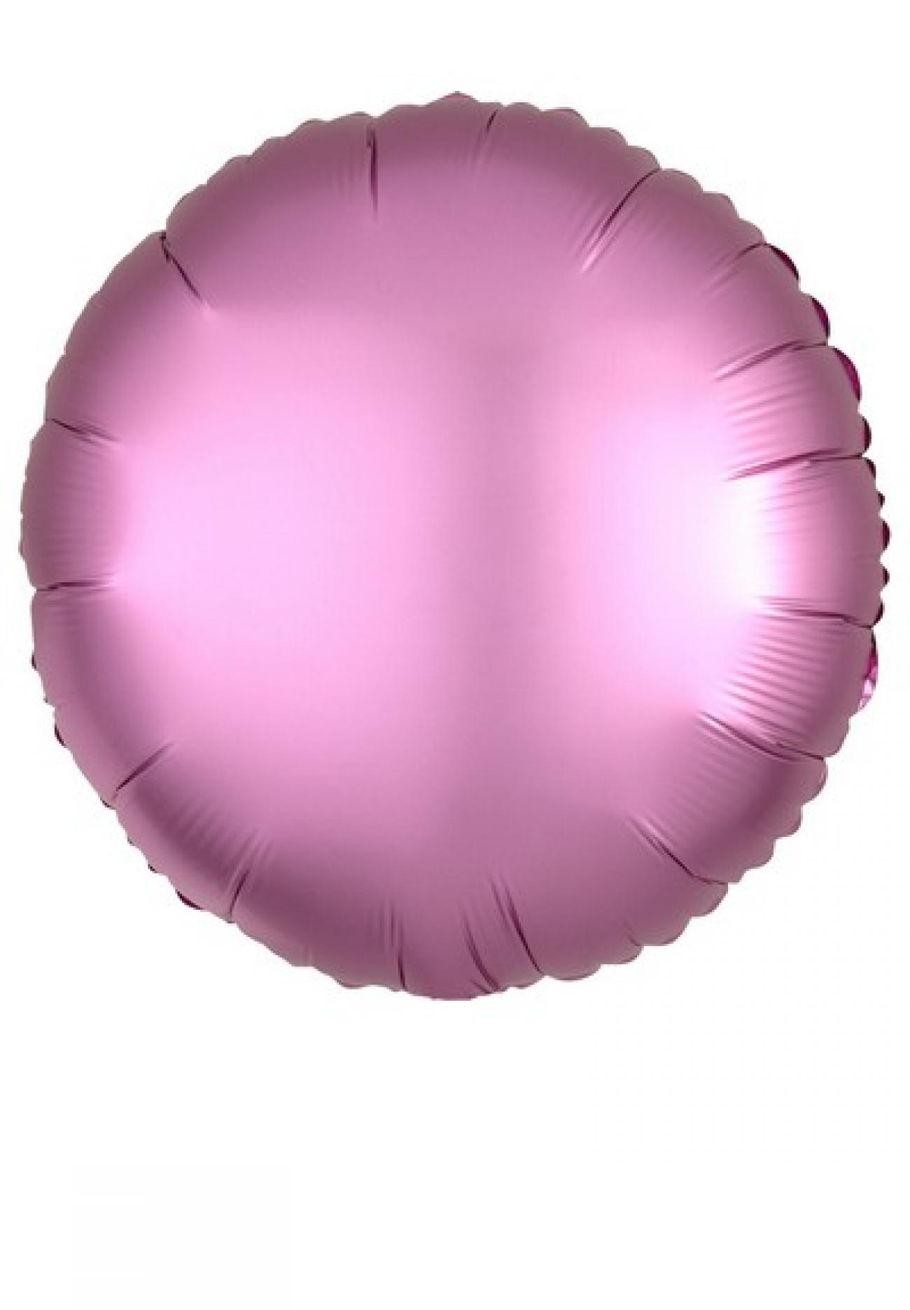 Pallone foil 17" - 42 cm tondo SATINATO Rosa