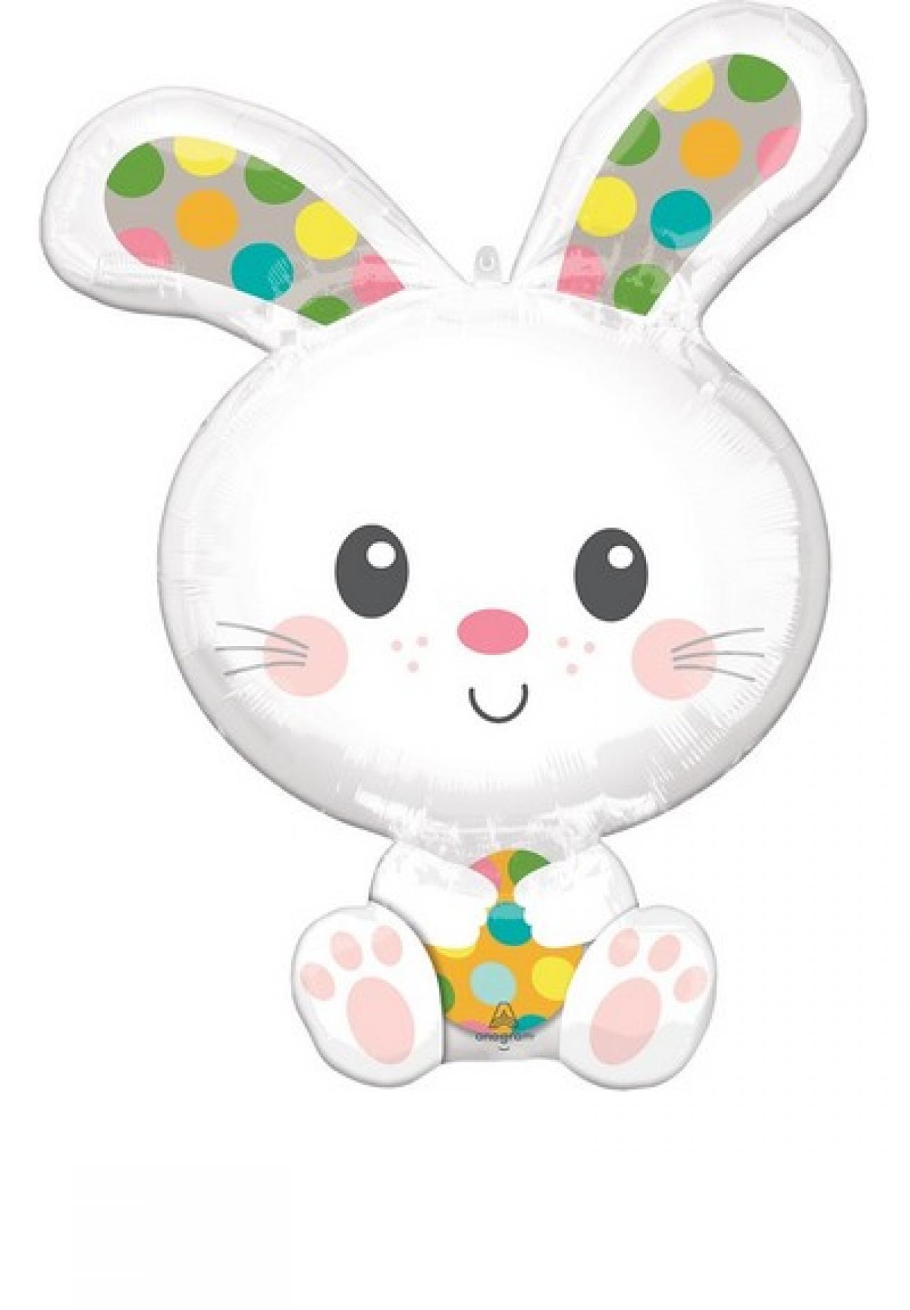 Pallone foil supershape 58 x 73 cm Spotted Bunny