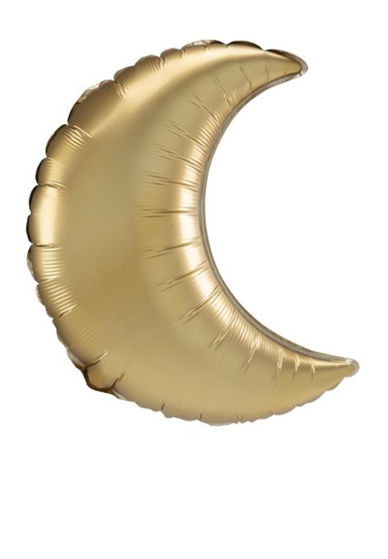 Pallone foil Crescent 35" - 89 cm Oro Satin - NON CONFEZIONATO