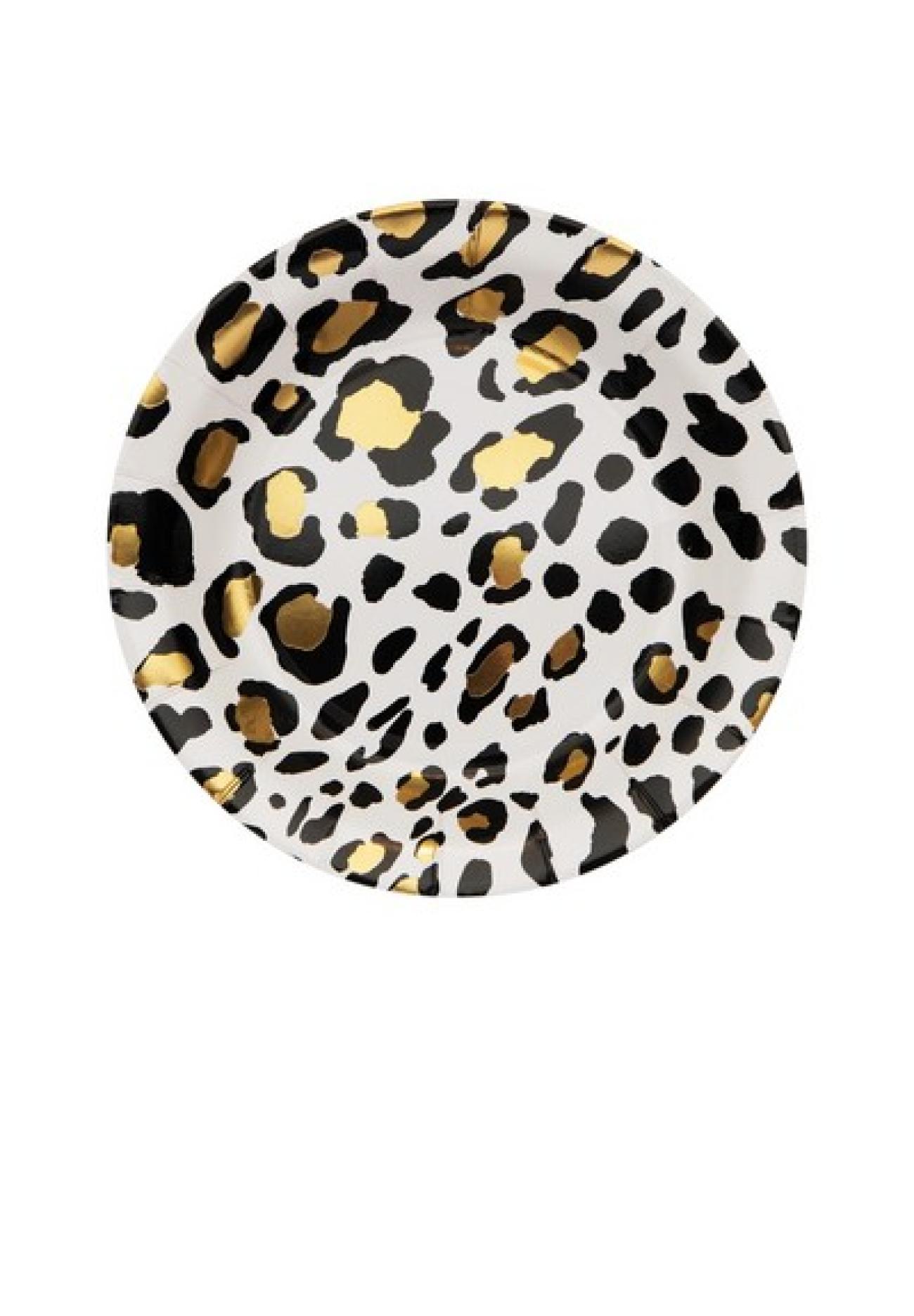 Piatto 18 cm Leopard - 8 pezzi