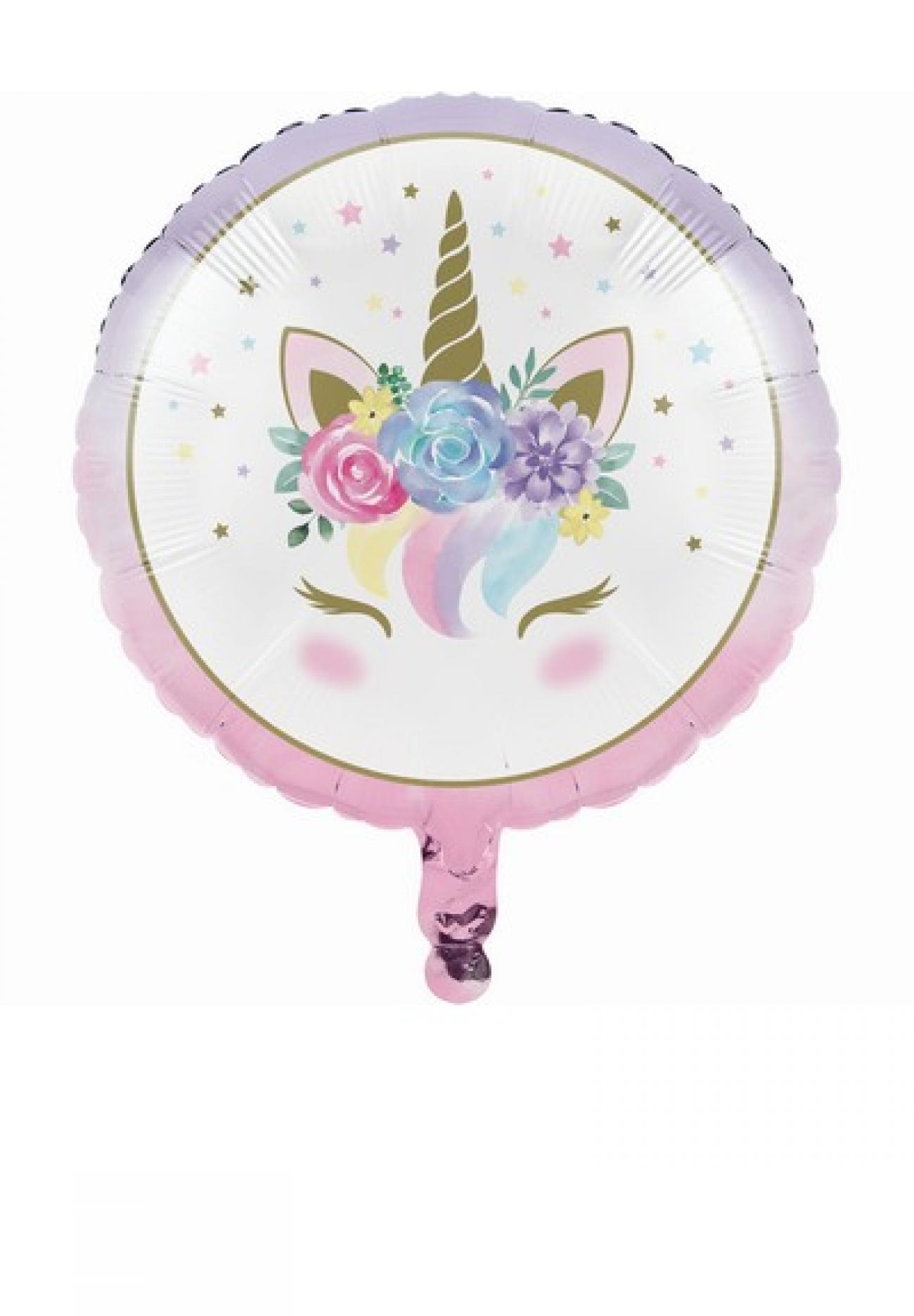 Pallone foil 18" - 45 cm Unicorno Baby