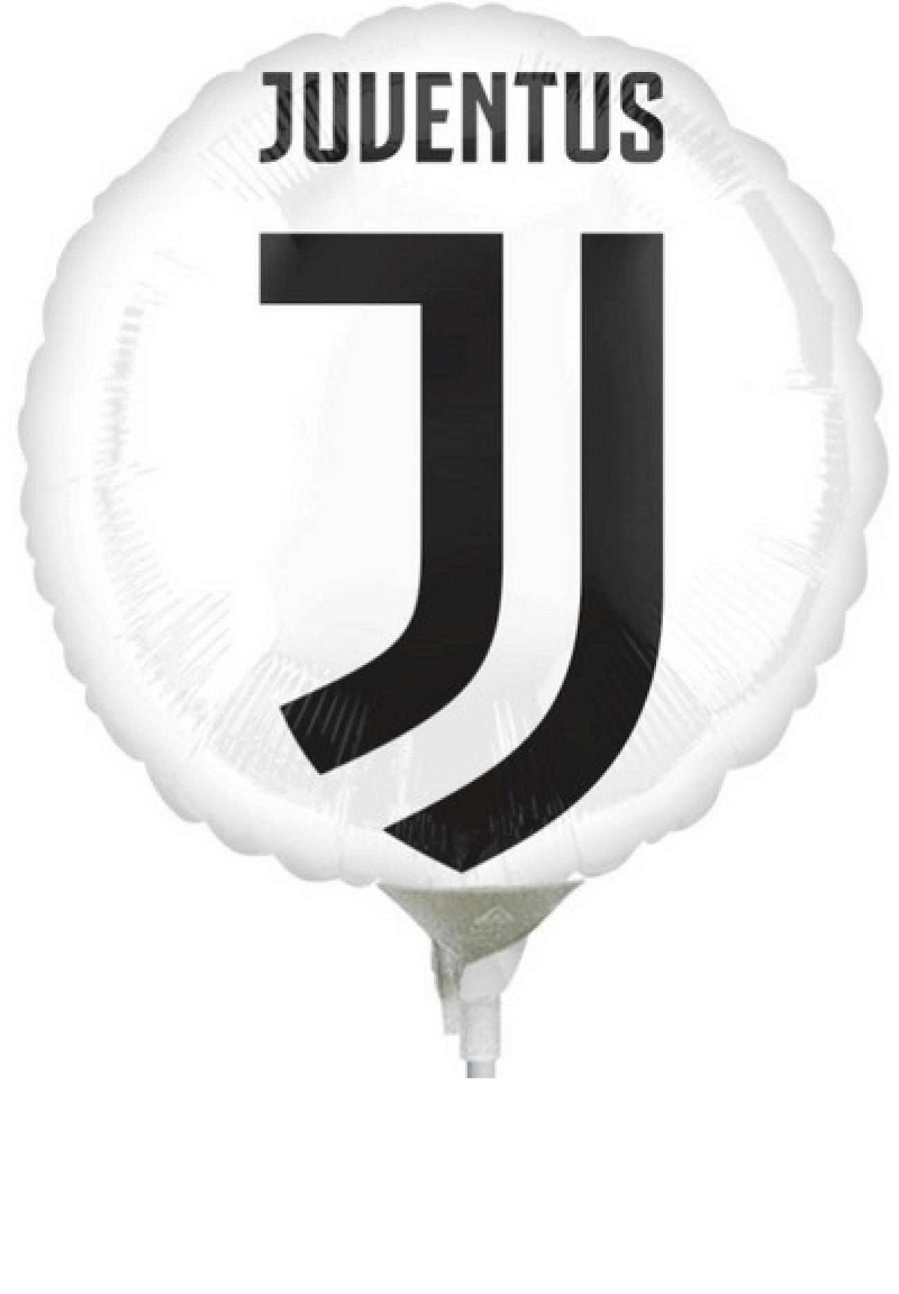 Pallone foil CON VALVOLA 9" - 23 cm Juventus - SI GONFIA AD ARIA