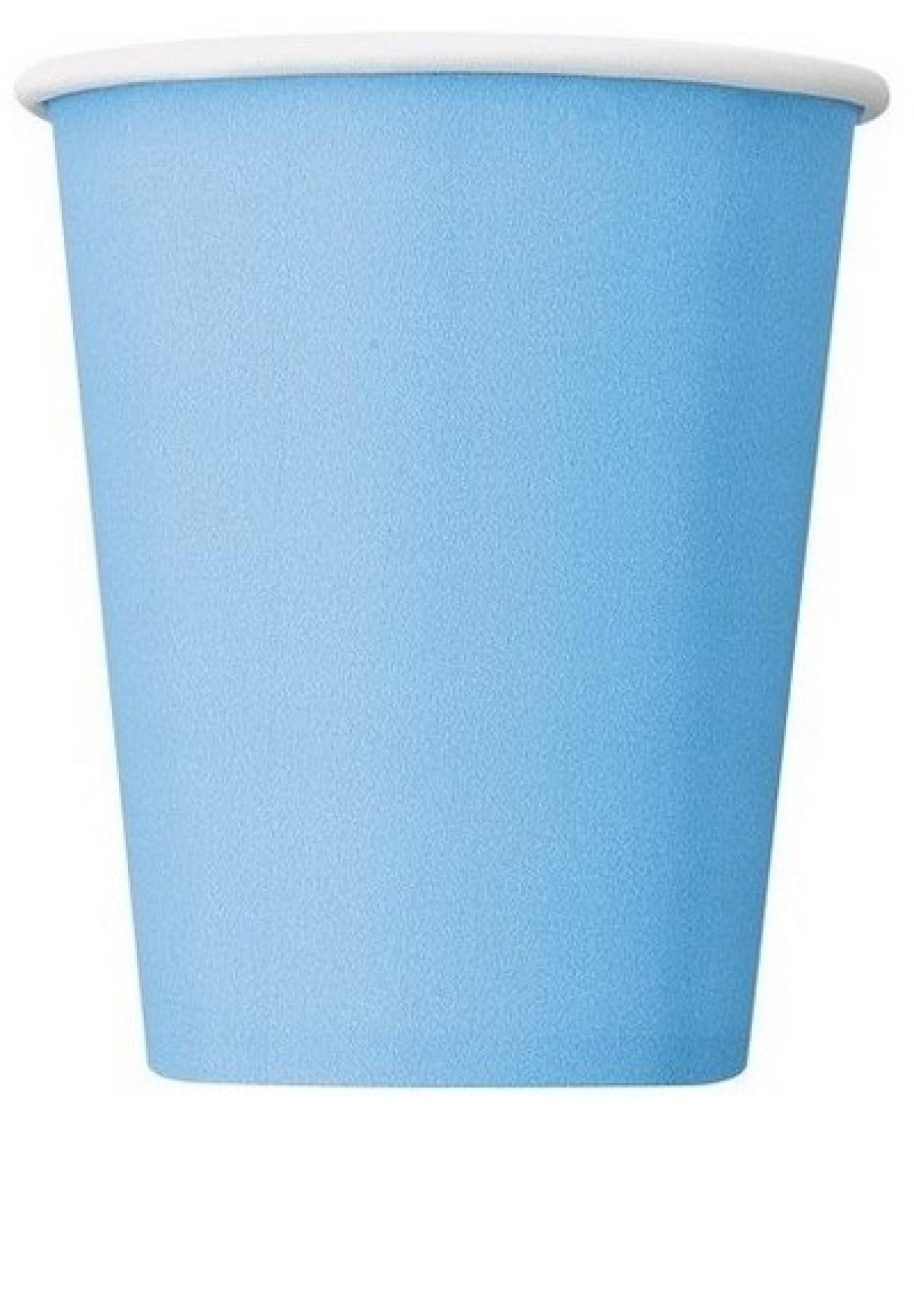 14 POWDER BLUE 9OZ CUP - 14 pezzi